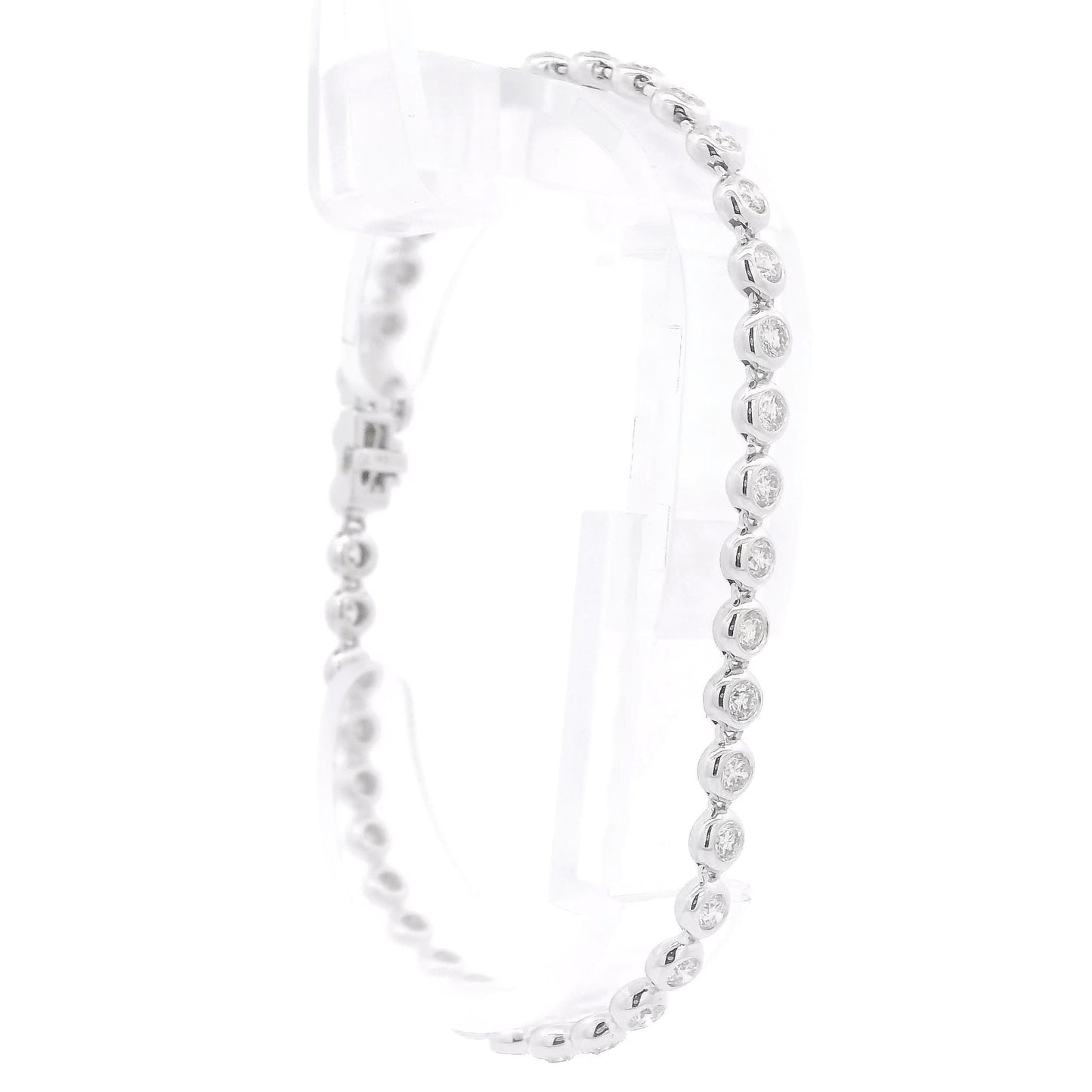 Bezel Set Diamond Tennis Bracelet - Forever Rox