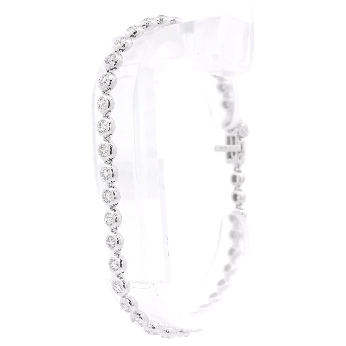 Bezel Set Diamond Tennis Bracelet - Forever Rox