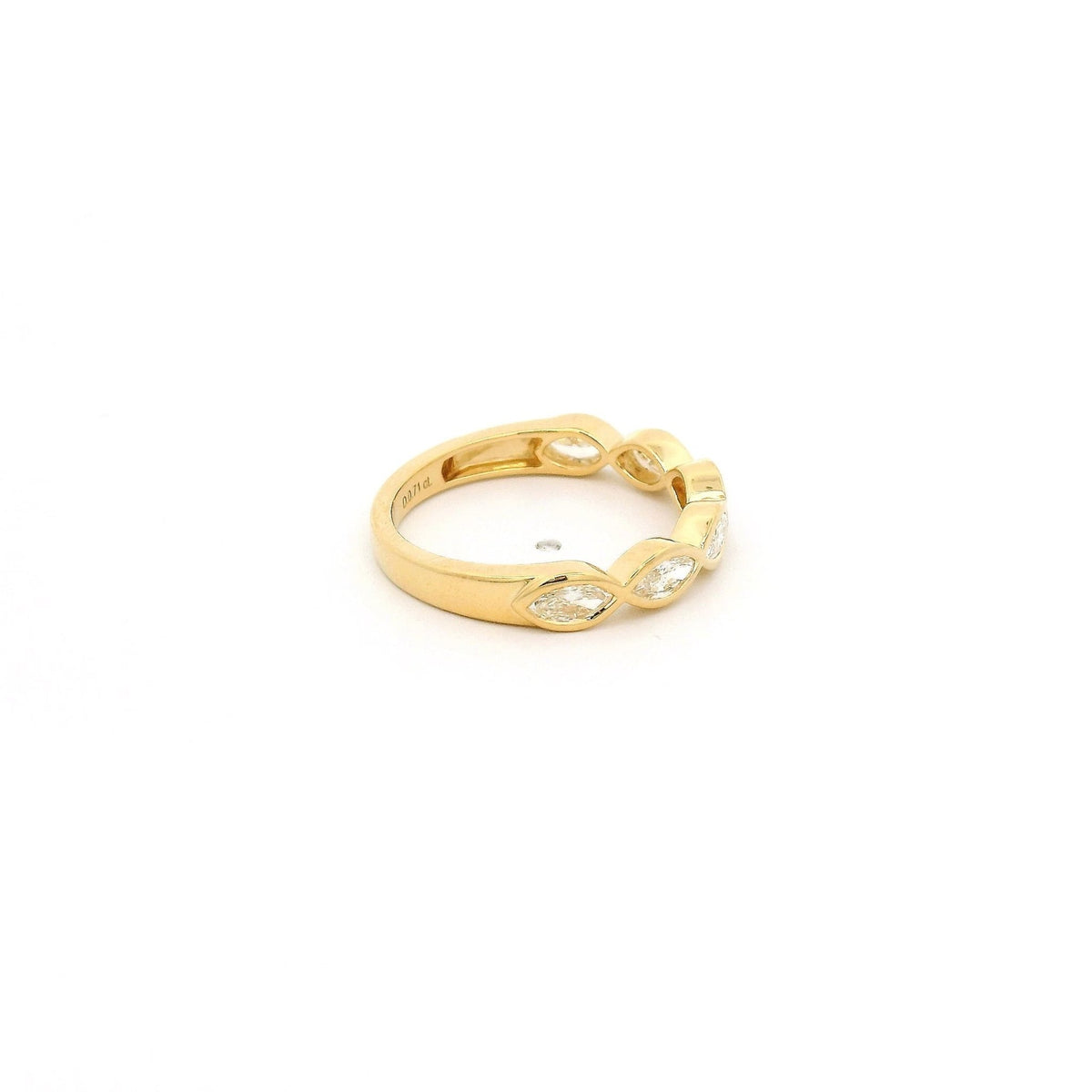 Bezel Set Marquise Diamonds Band - Forever Rox Fine Jewelry