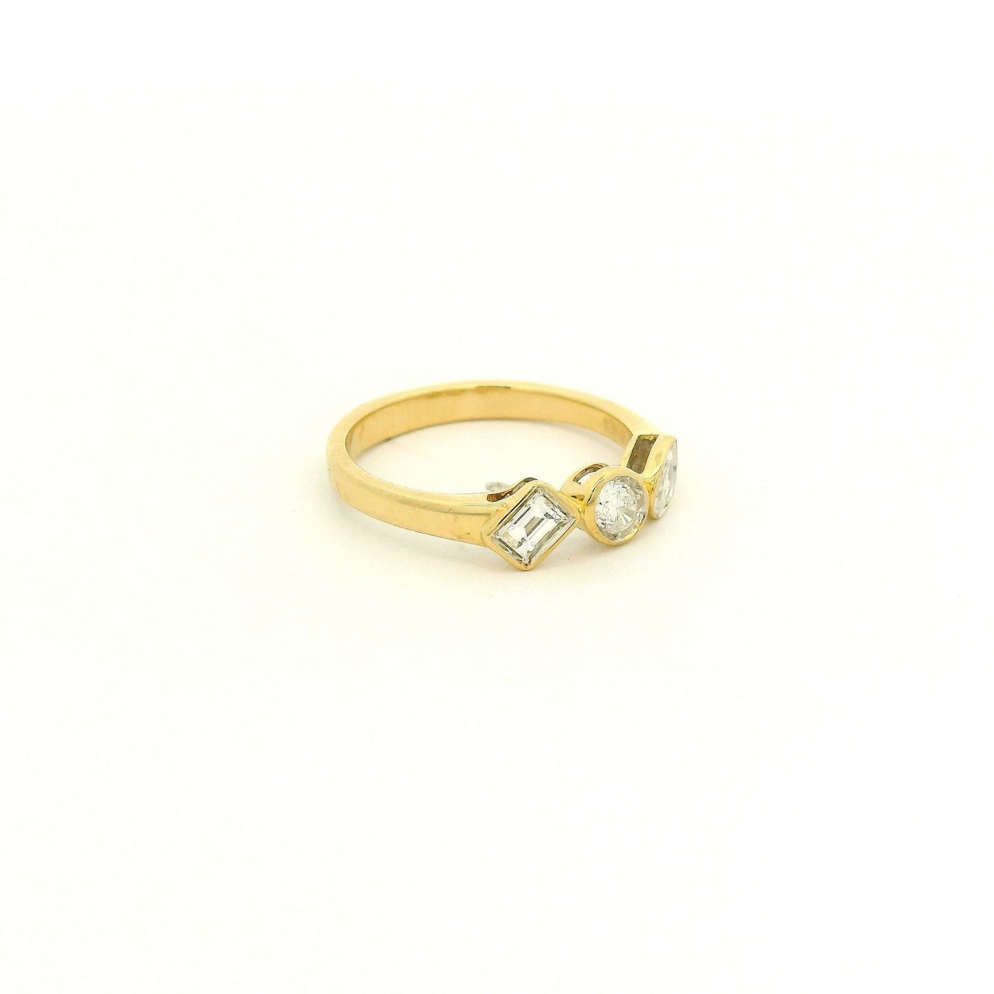 Bezel Set Mixed Cut Diamond Ring - Forever Rox Fine Jewelry