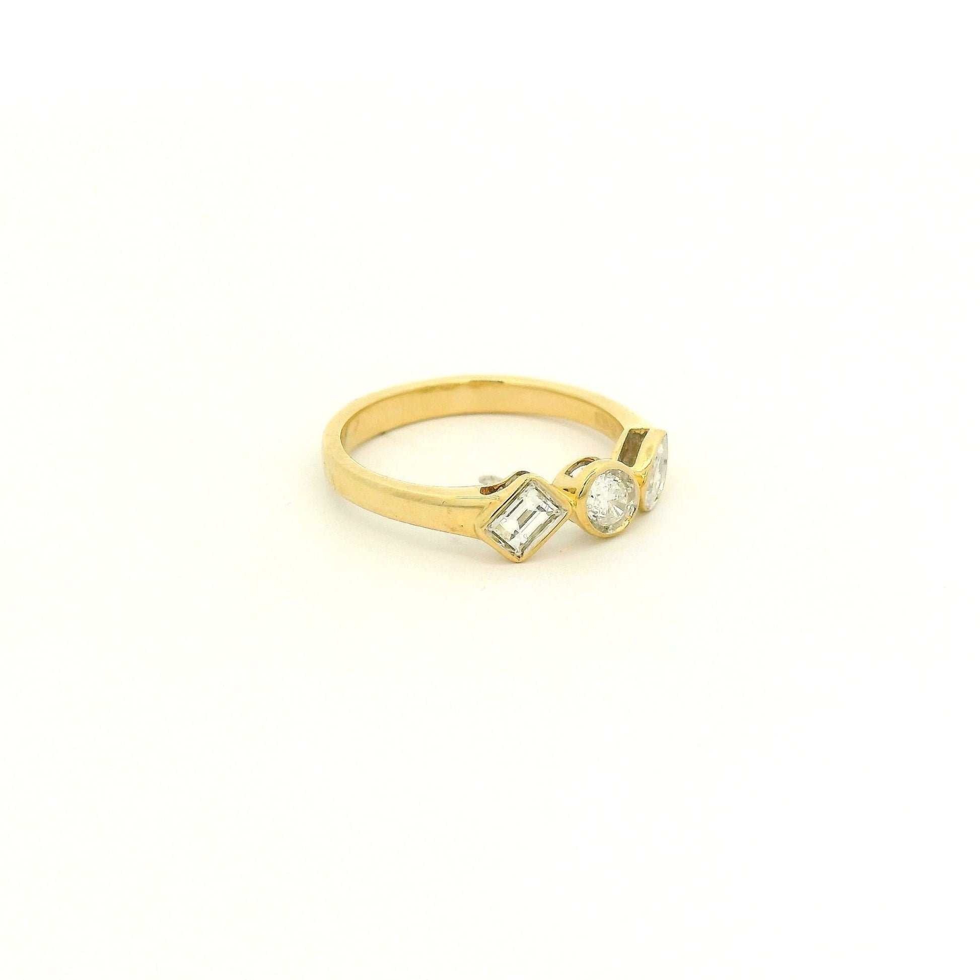 Bezel Set Mixed Cut Diamond Ring - Forever Rox Fine Jewelry