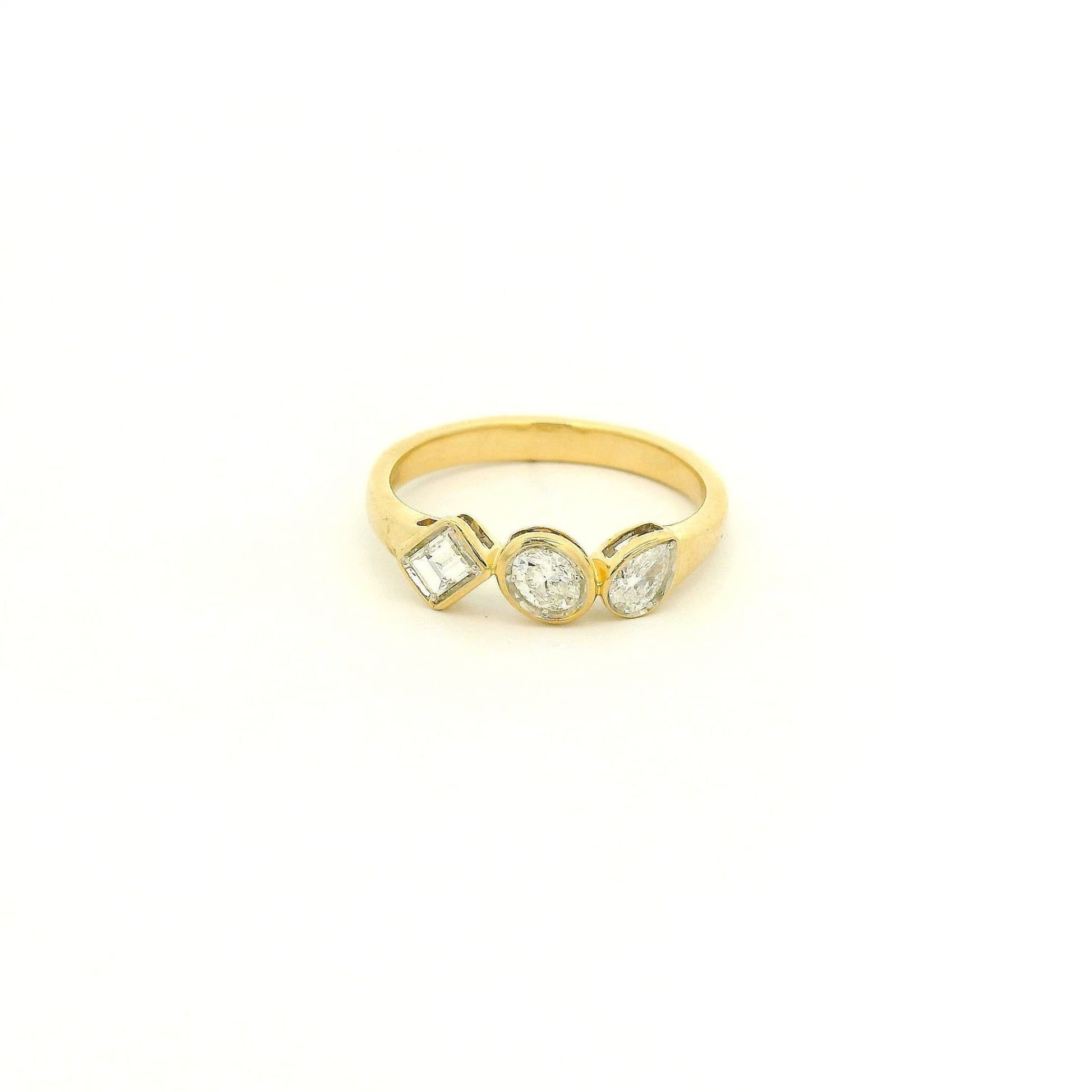 Bezel Set Mixed Cut Diamond Ring - Forever Rox Fine Jewelry