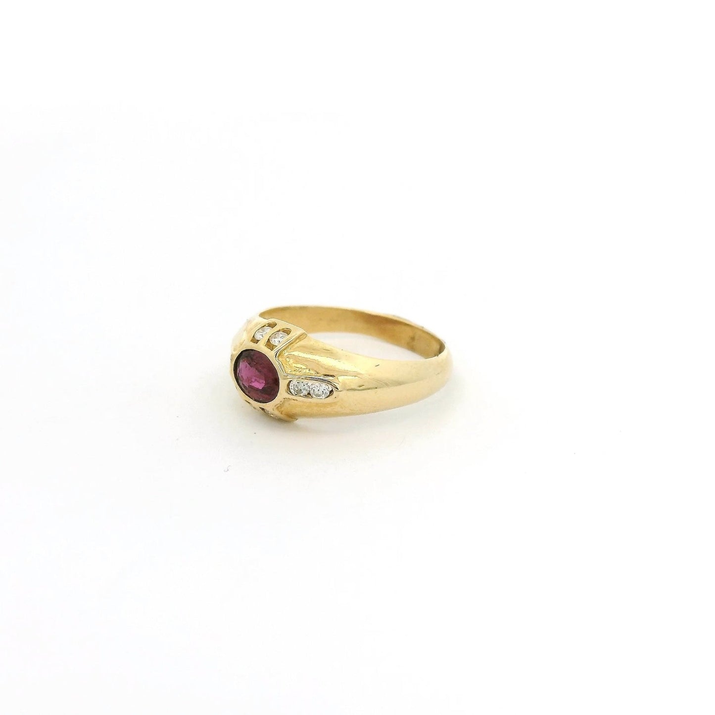 Bezel Set Ruby & Diamond Ring - Forever Rox Fine Jewelry