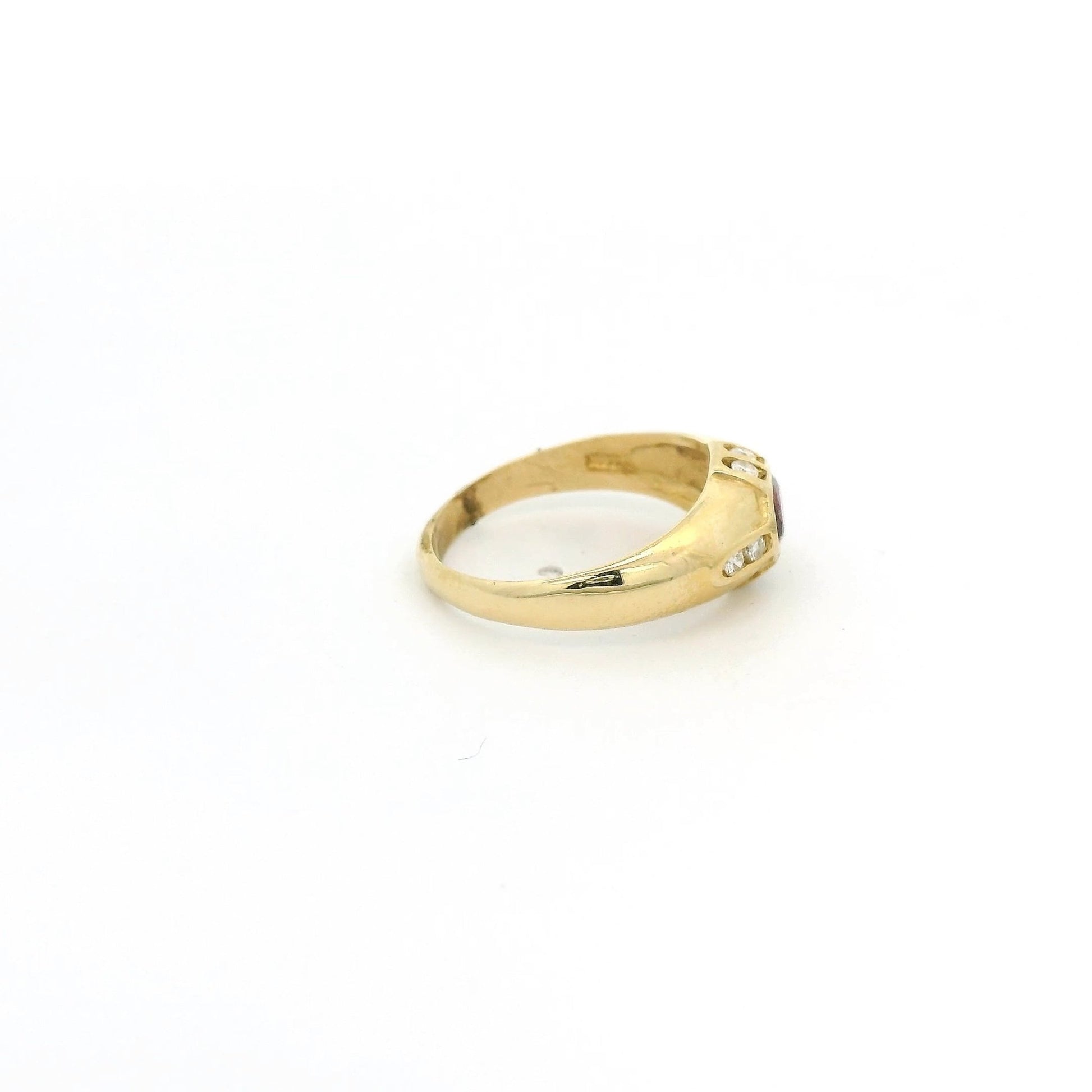 Bezel Set Ruby & Diamond Ring - Forever Rox Fine Jewelry