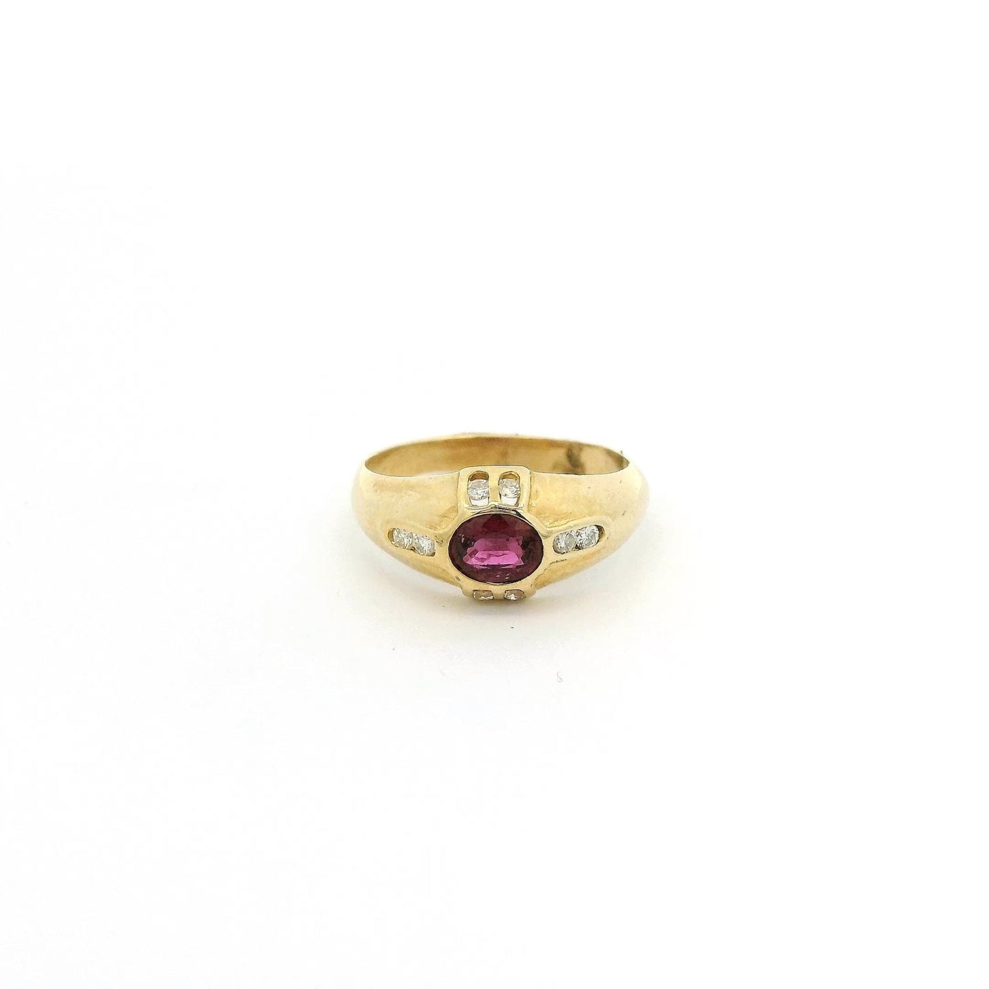 Bezel Set Ruby & Diamond Ring - Forever Rox Fine Jewelry