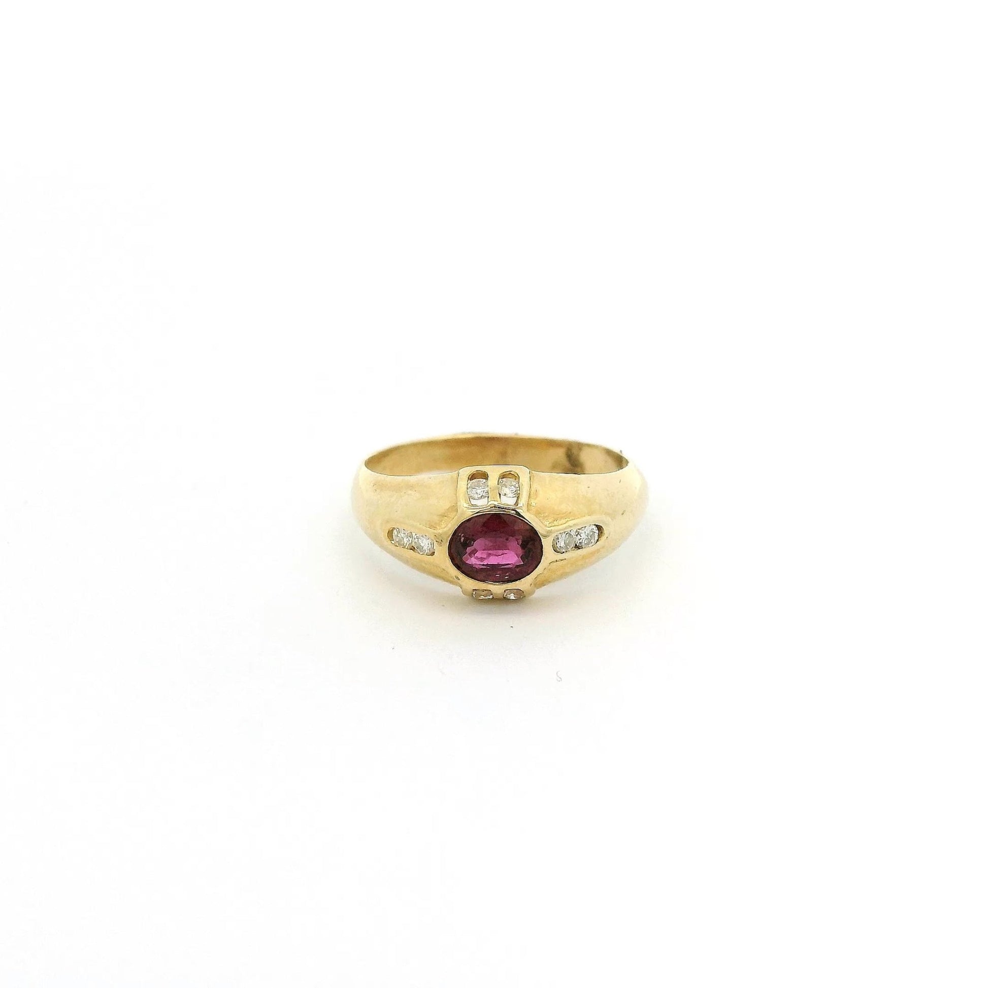 Bezel Set Ruby & Diamond Ring - Forever Rox Fine Jewelry