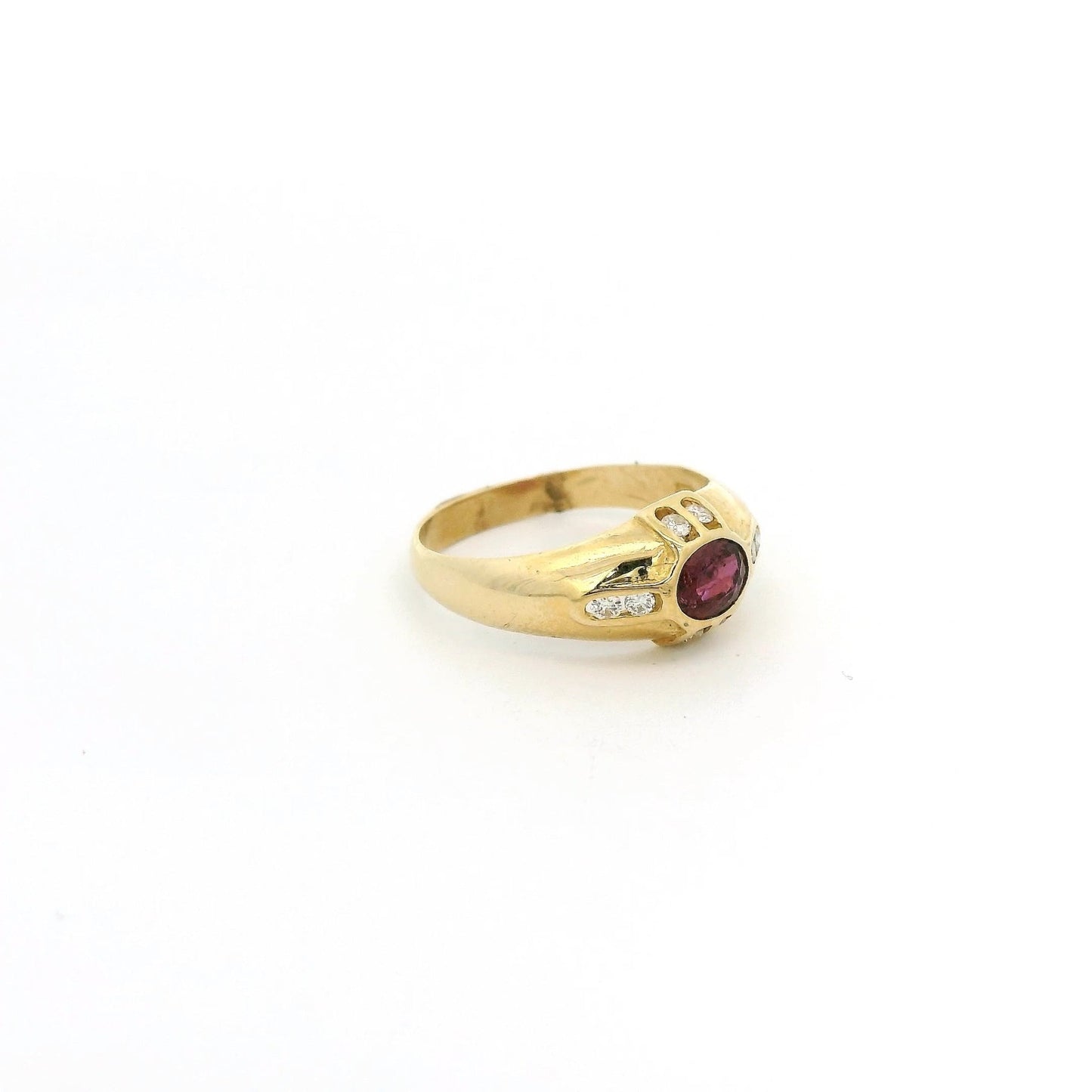 Bezel Set Ruby & Diamond Ring - Forever Rox Fine Jewelry
