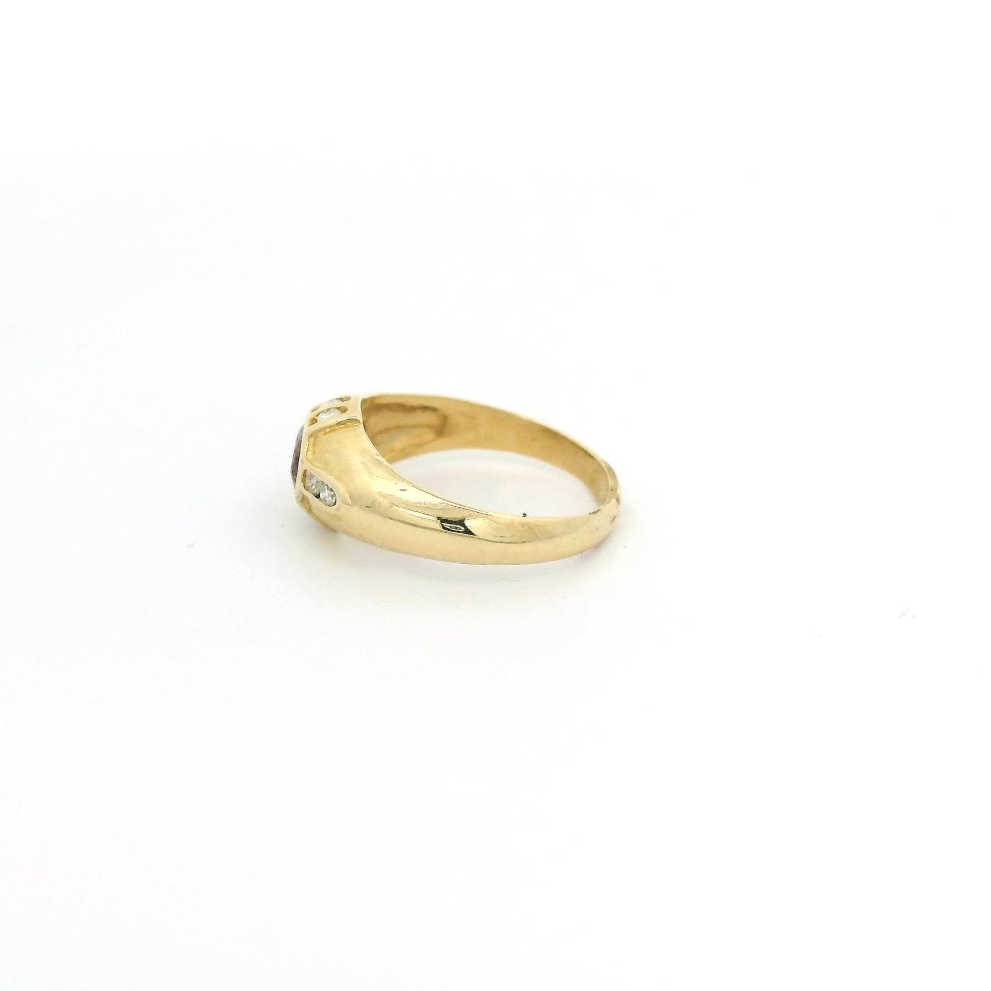 Bezel Set Ruby & Diamond Ring - Forever Rox Fine Jewelry