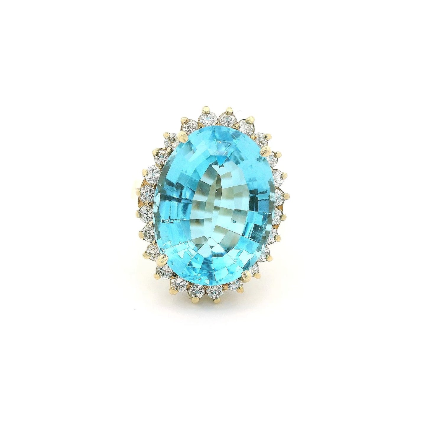 Blue Topaz Ring With Diamonds - Forever Rox Fine Jewelry