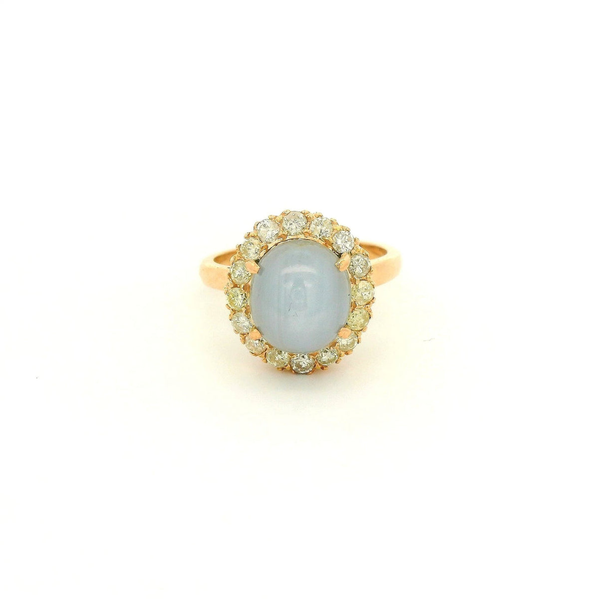 Cabochon Blue Star Sapphire & Diamond Ring - Forever Rox Fine Jewelry