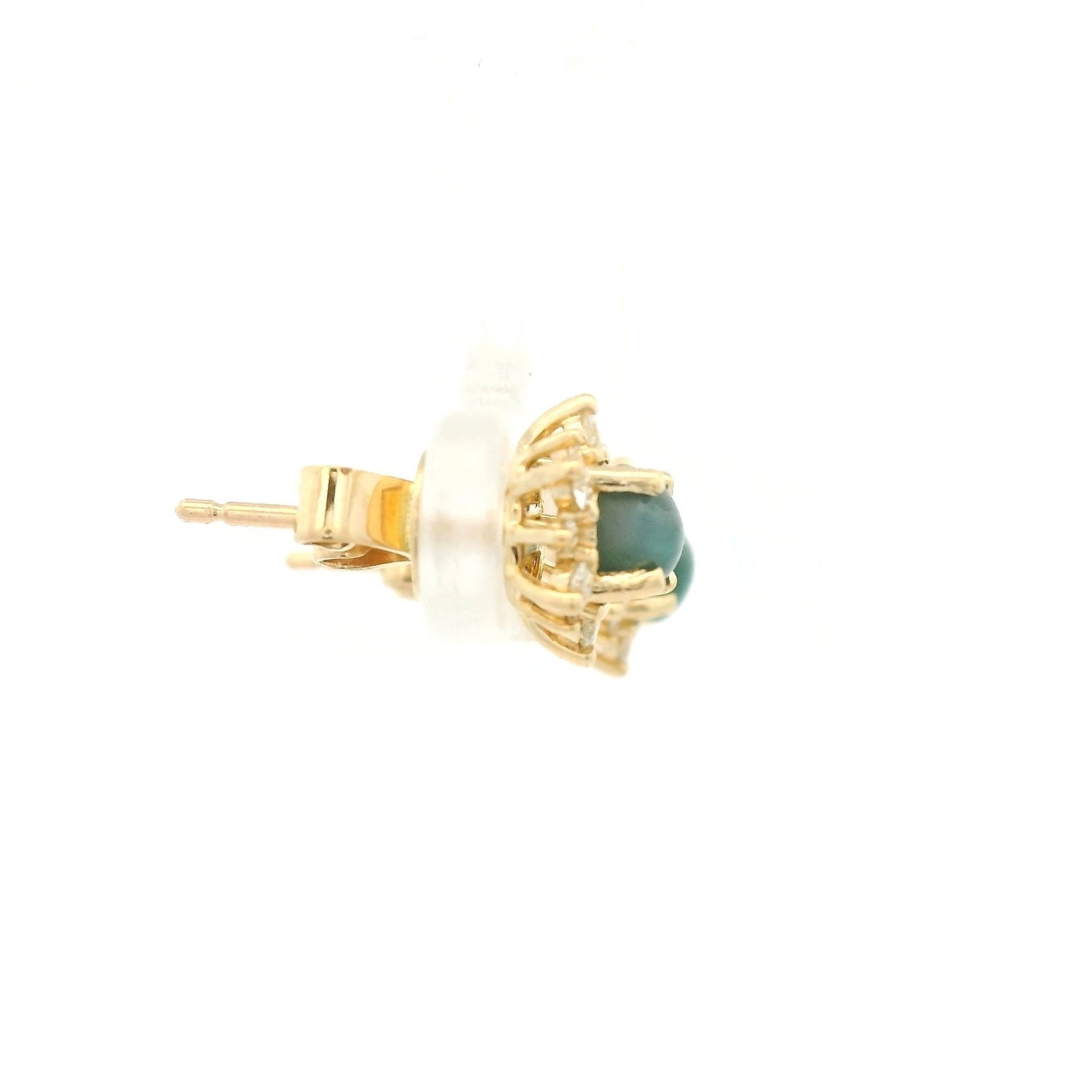 Cats Eye Alexandrite & Diamond Studs - Forever Rox