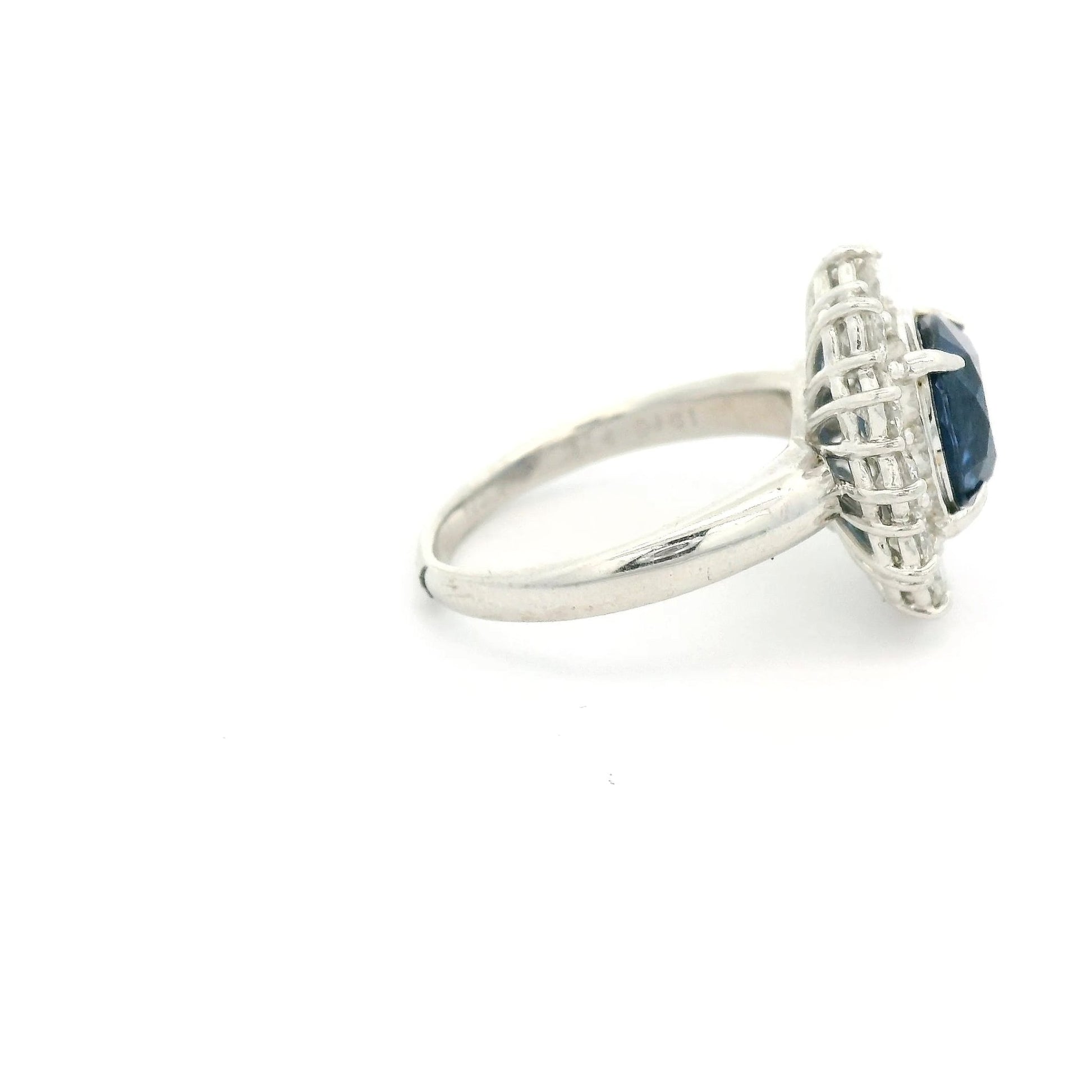 Ceylon Sapphire Ring With Diamonds - Forever Rox
