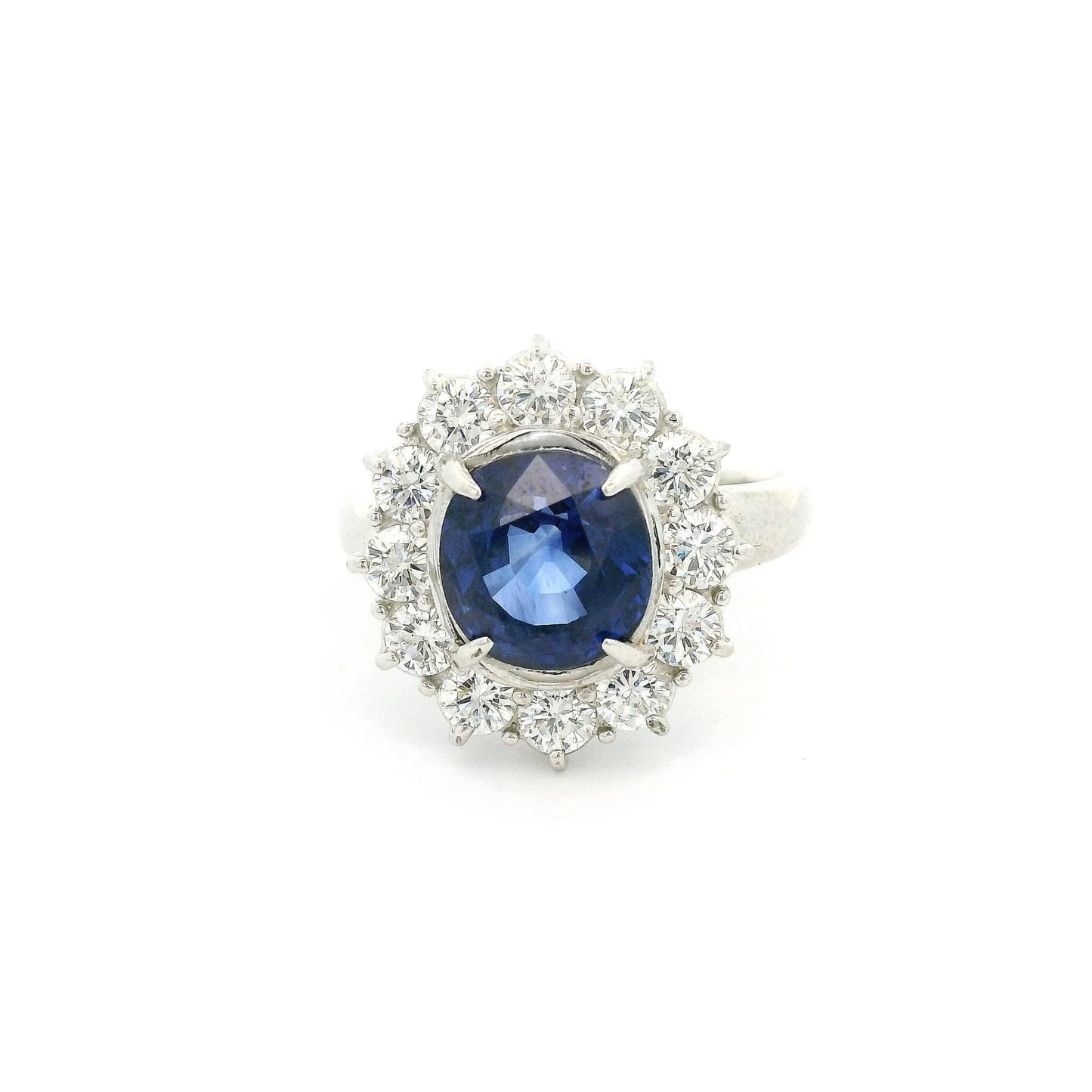 Ceylon Sapphire Ring With Diamonds - Forever Rox