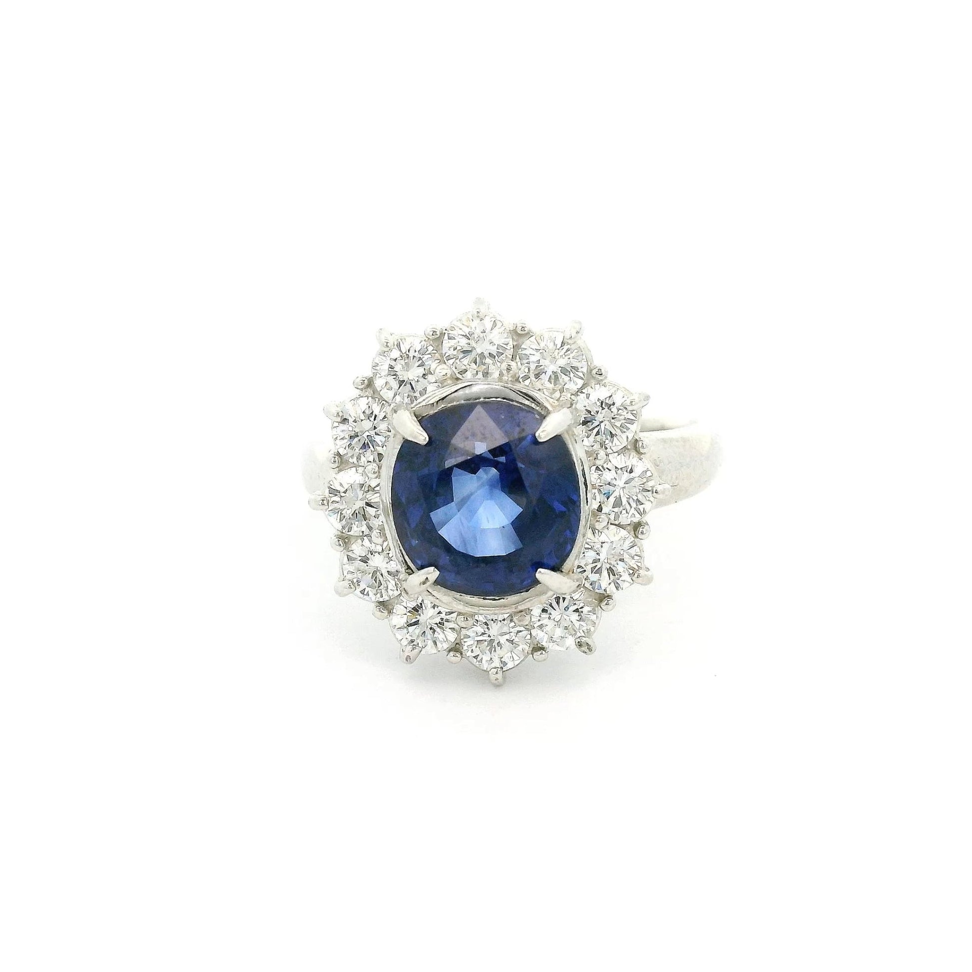 Ceylon Sapphire Ring With Diamonds - Forever Rox