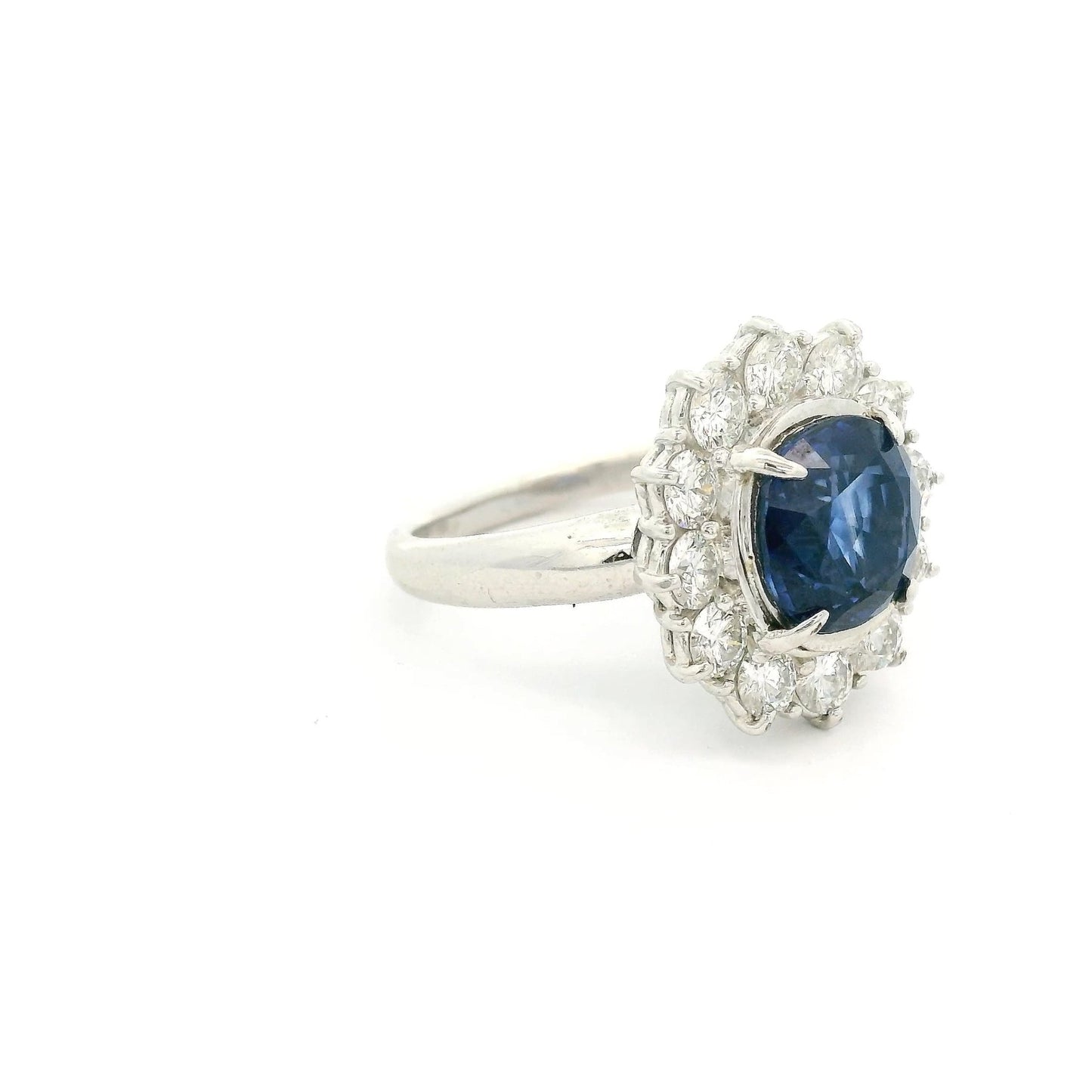 Ceylon Sapphire Ring With Diamonds - Forever Rox