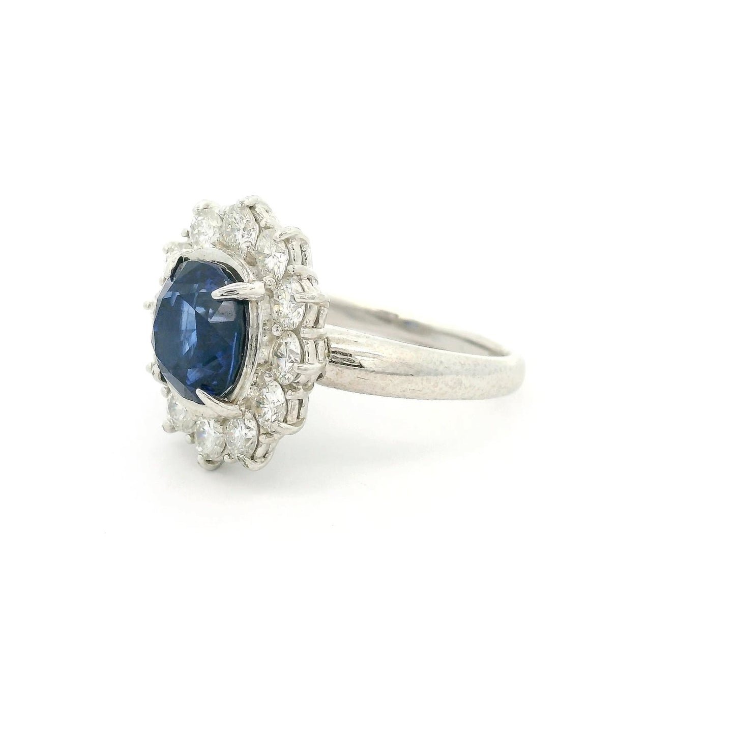 Ceylon Sapphire Ring With Diamonds - Forever Rox