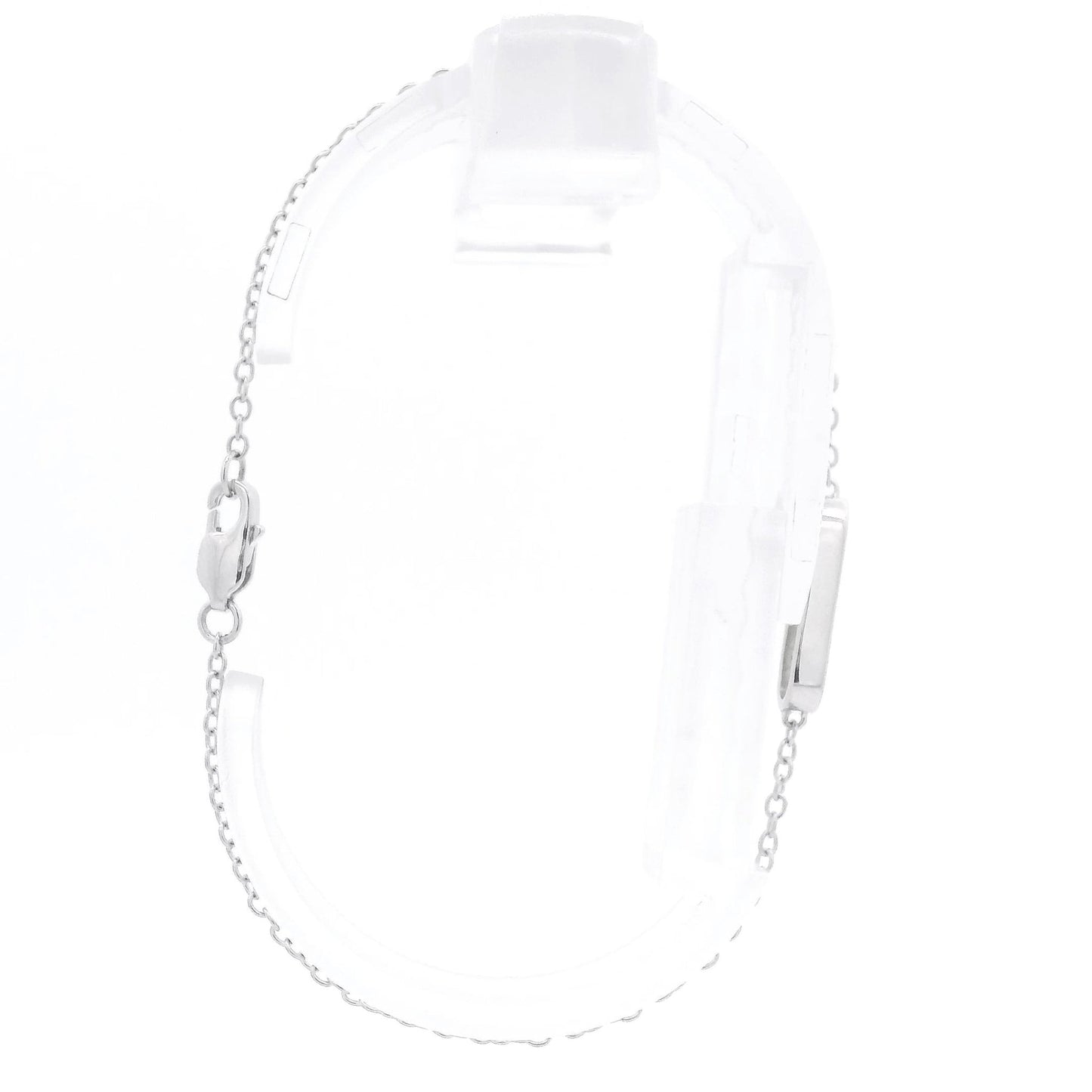 Chain Bracelet With Oval & Single Round Cut Diamonds - Forever Rox Fine Jewelry
