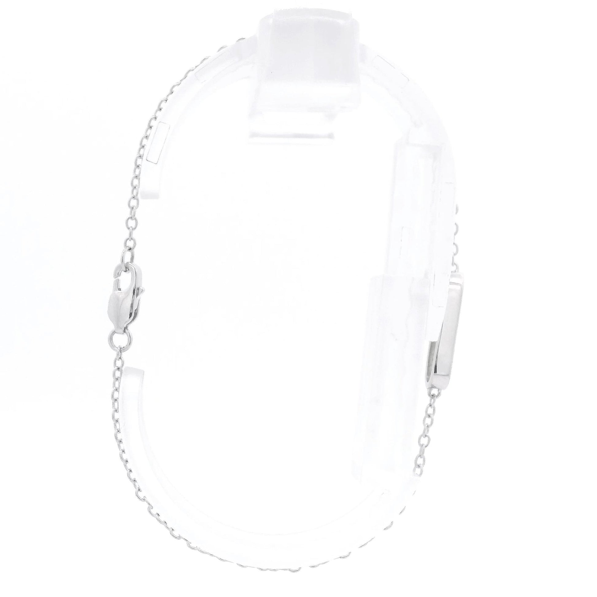 Chain Bracelet With Oval & Single Round Cut Diamonds - Forever Rox Fine Jewelry