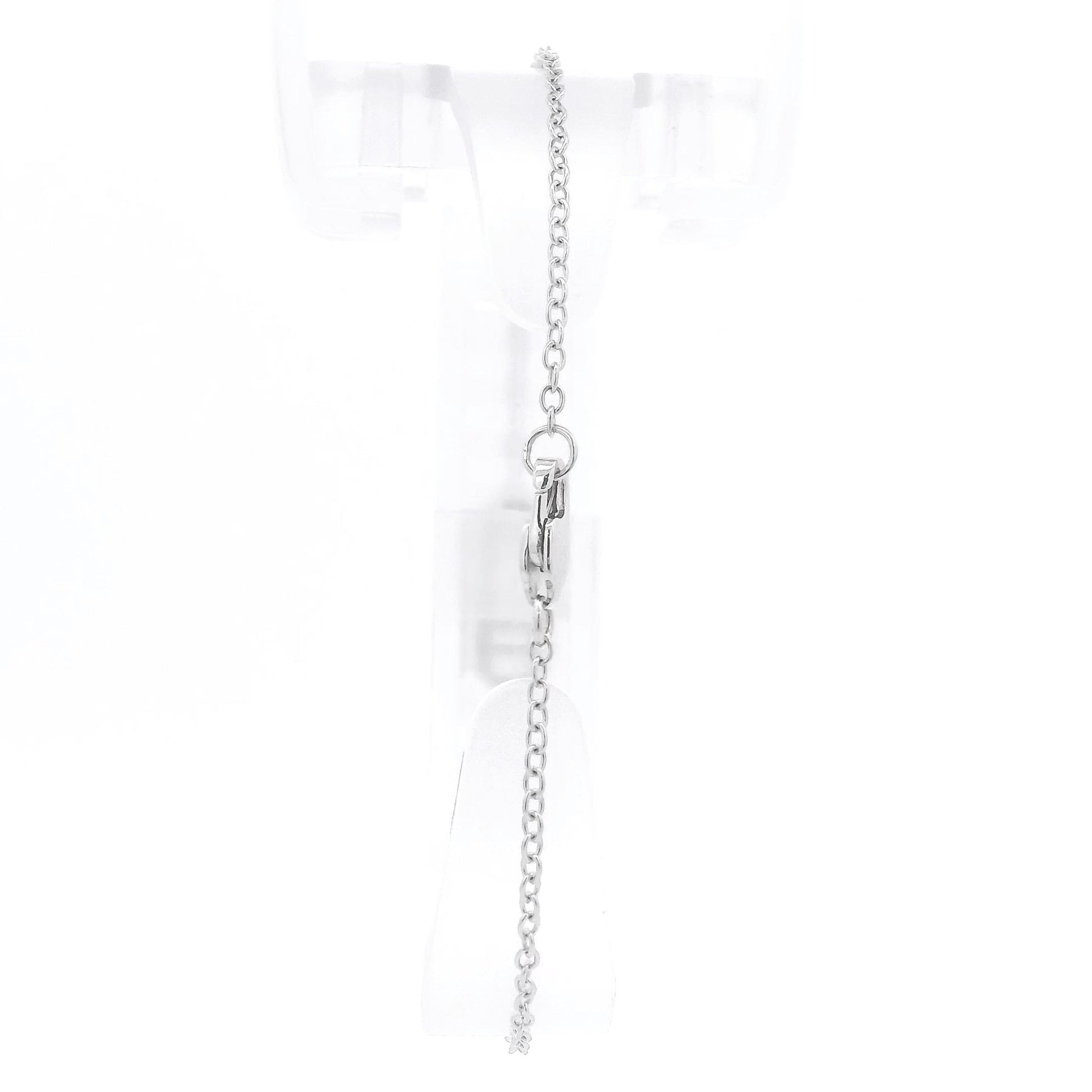 Chain Bracelet With Oval & Single Round Cut Diamonds - Forever Rox Fine Jewelry