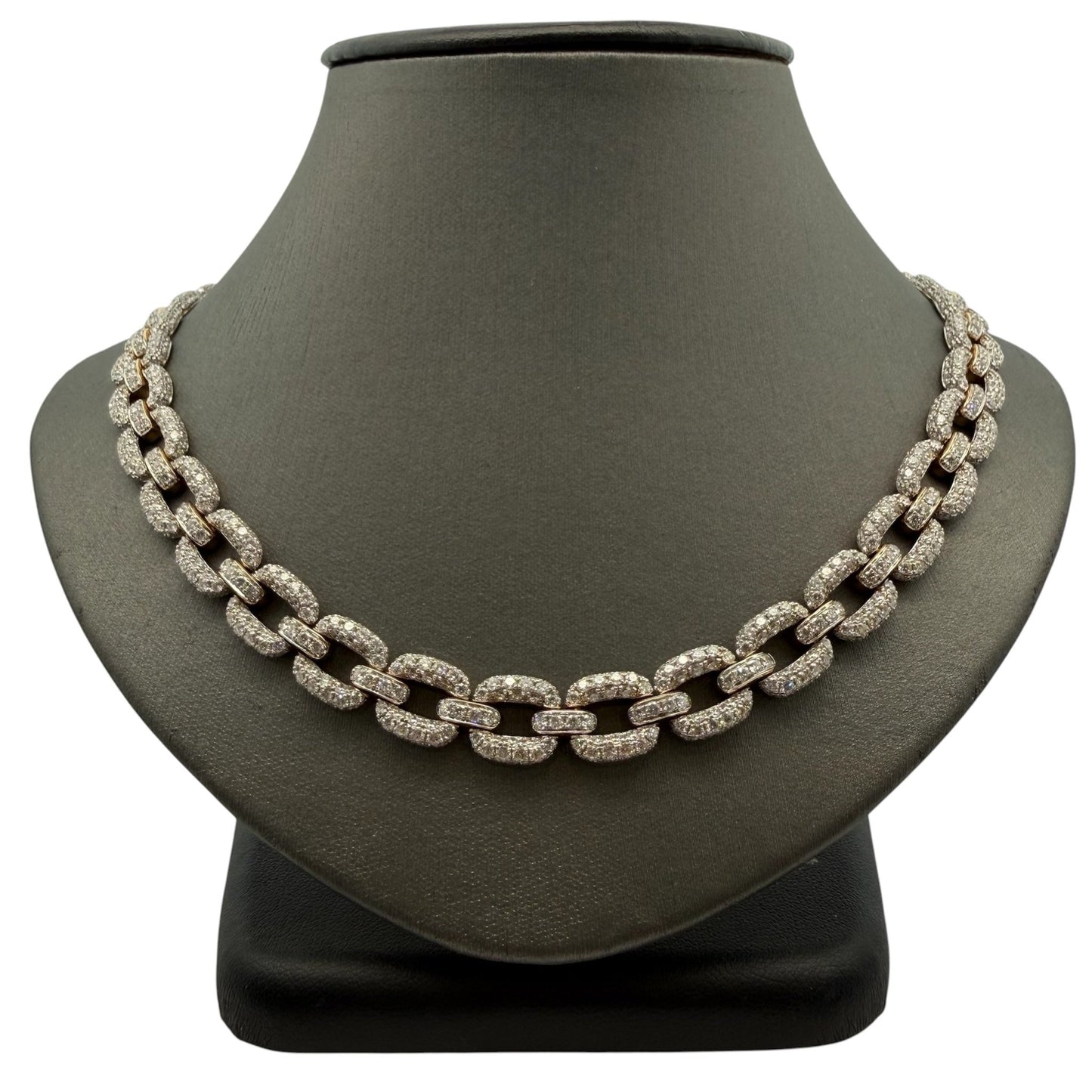 Chainlink Pavé Diamond Necklace - Forever Rox Fine Jewelry