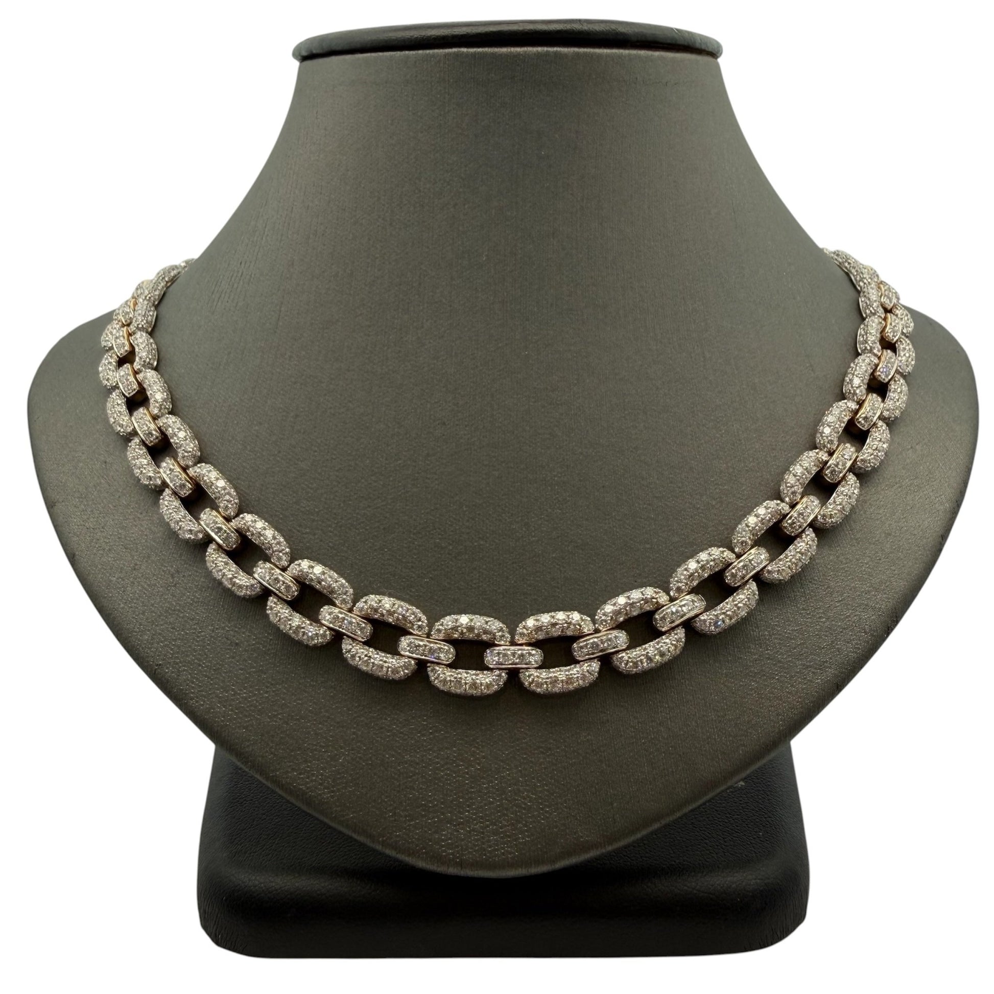 Chainlink Pavé Diamond Necklace - Forever Rox Fine Jewelry