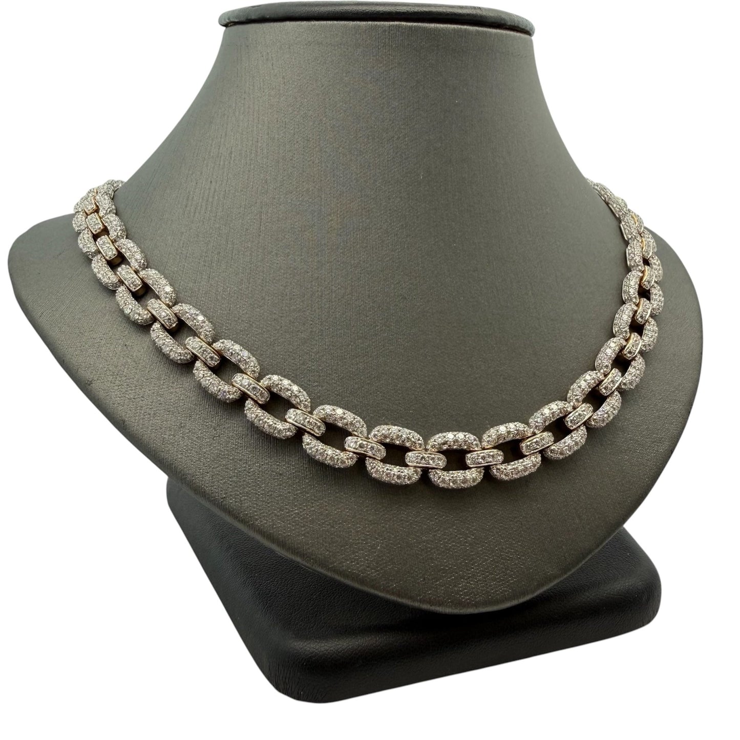 Chainlink Pavé Diamond Necklace - Forever Rox Fine Jewelry