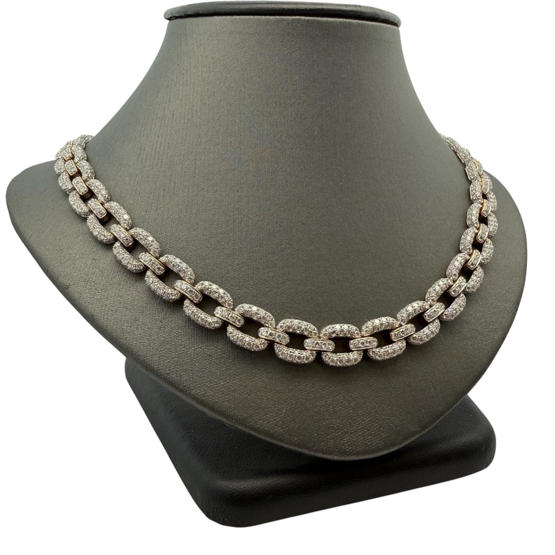 Chainlink Pavé Diamond Necklace - Forever Rox Fine Jewelry