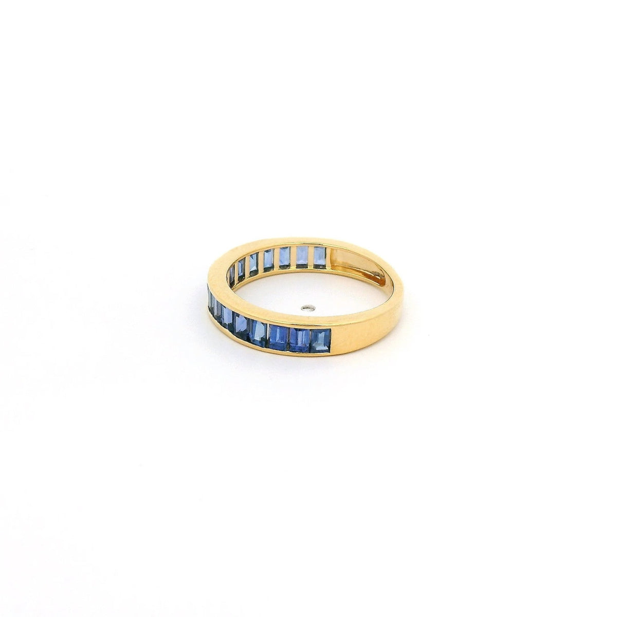 Channel Set Baguette Cut Sapphire Band - Forever Rox Fine Jewelry