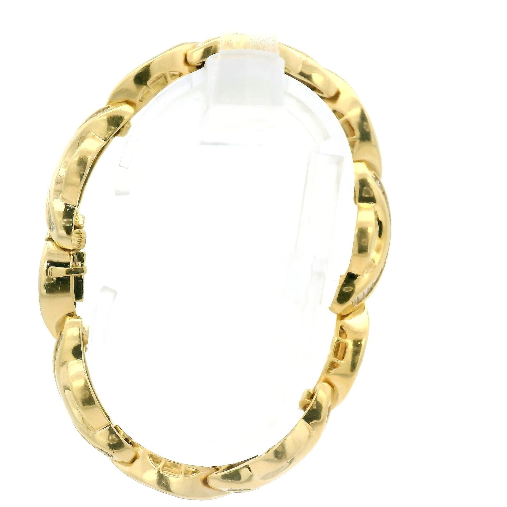 Channel Set Baguette & Round Brilliant Cut Diamond Bracelet - Forever Rox