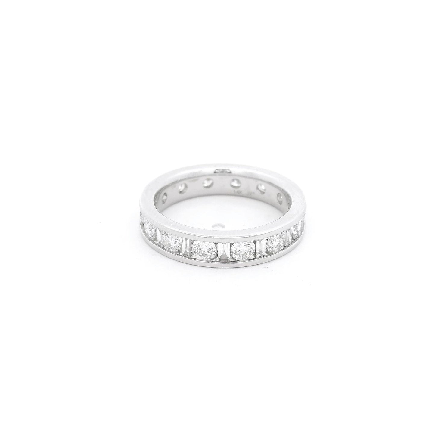 Channel Set Baguette & Round Diamond Eternity Band - Forever Rox Fine Jewelry
