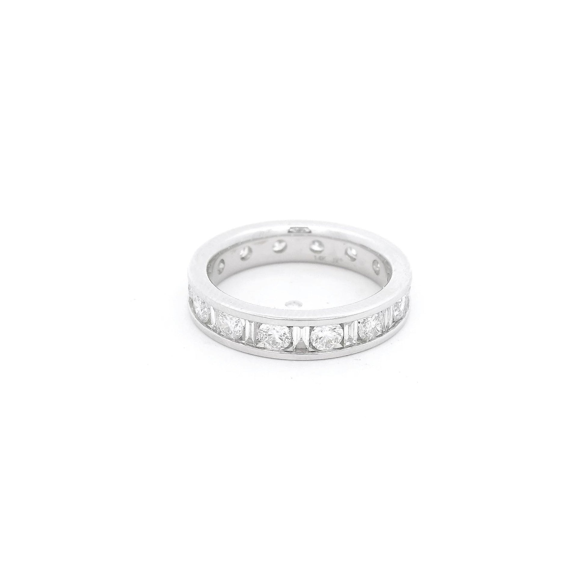 Channel Set Baguette & Round Diamond Eternity Band - Forever Rox Fine Jewelry