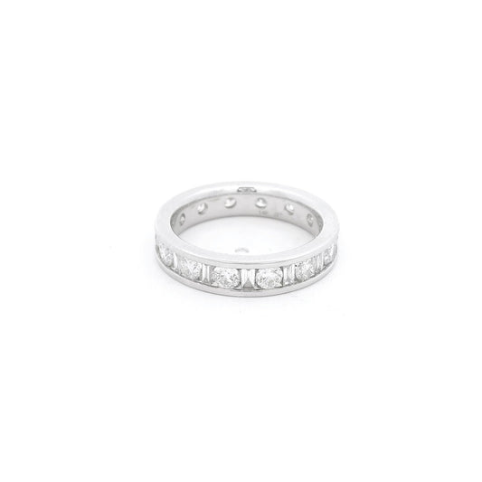 Channel Set Baguette & Round Diamond Eternity Band - Forever Rox Fine Jewelry