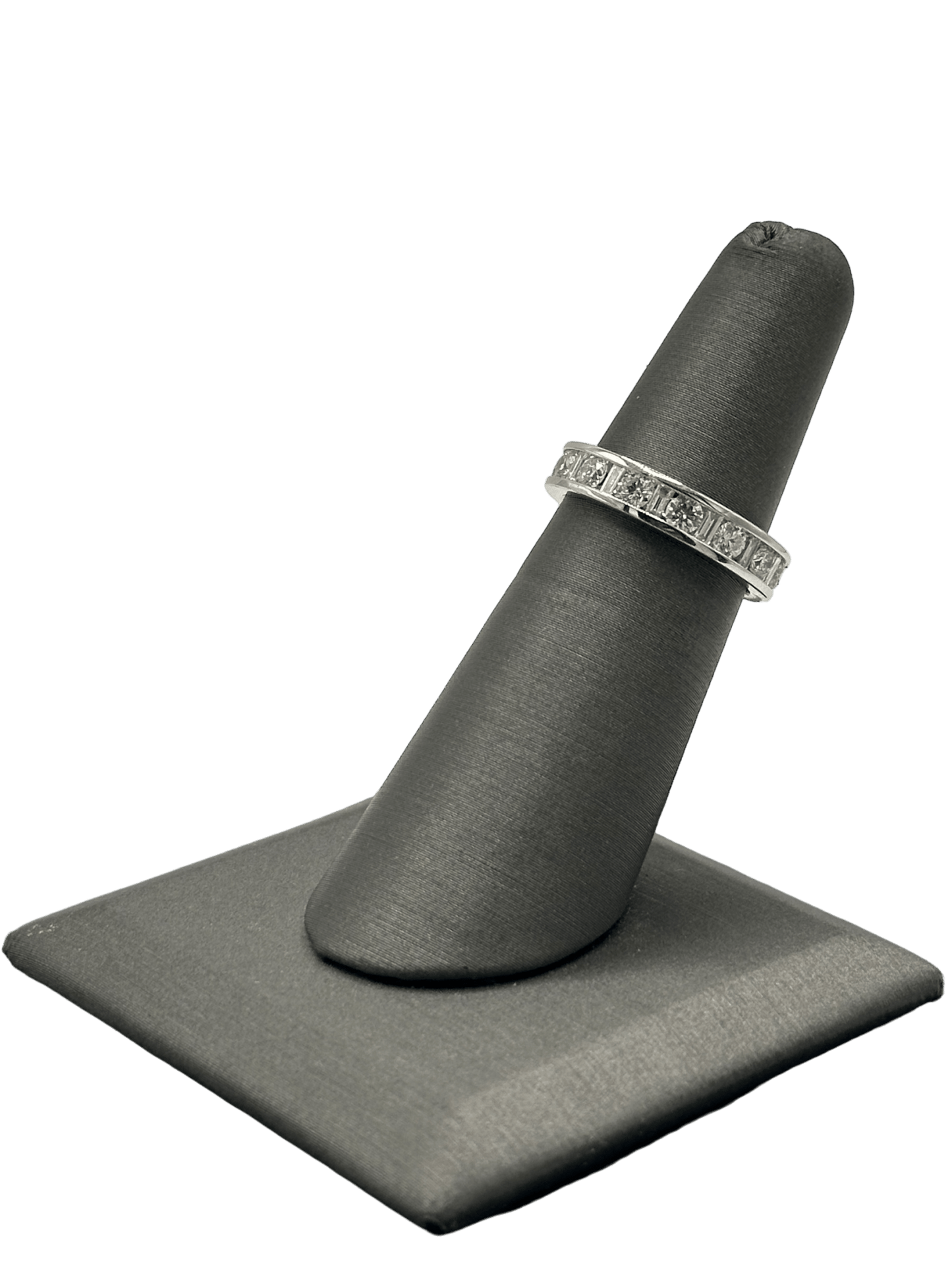 Channel Set Baguette & Round Diamond Eternity Band - Forever Rox