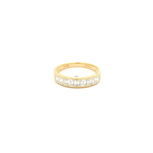 Channel Set Emerald Cut Diamond Band - Forever Rox Fine Jewelry