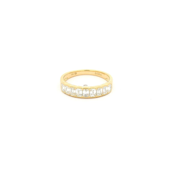 Channel Set Emerald Cut Diamond Band - Forever Rox Fine Jewelry