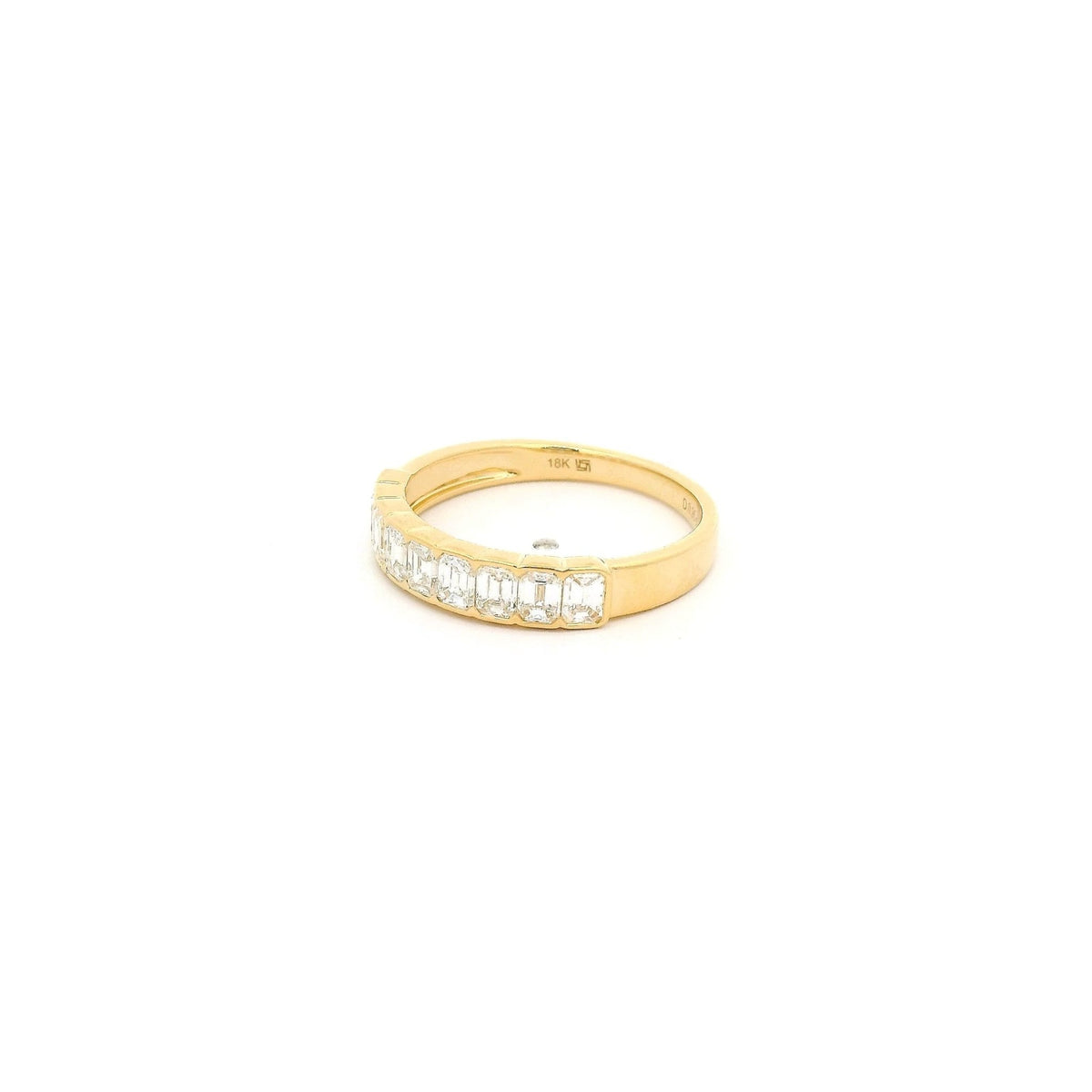 Channel Set Emerald Cut Diamond Band - Forever Rox Fine Jewelry