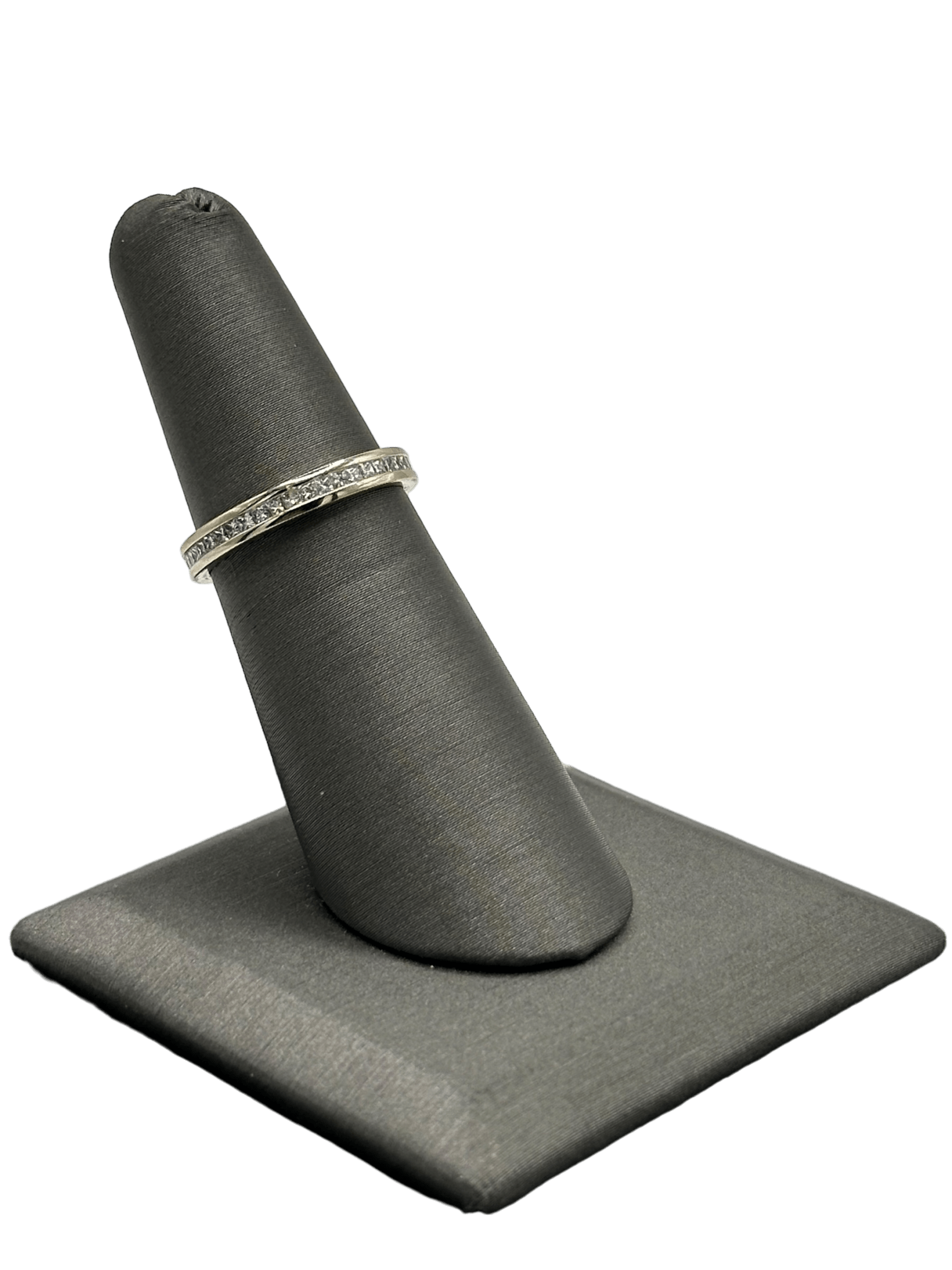 Channel Set Princess Cut Diamond Eternity Band - Forever Rox