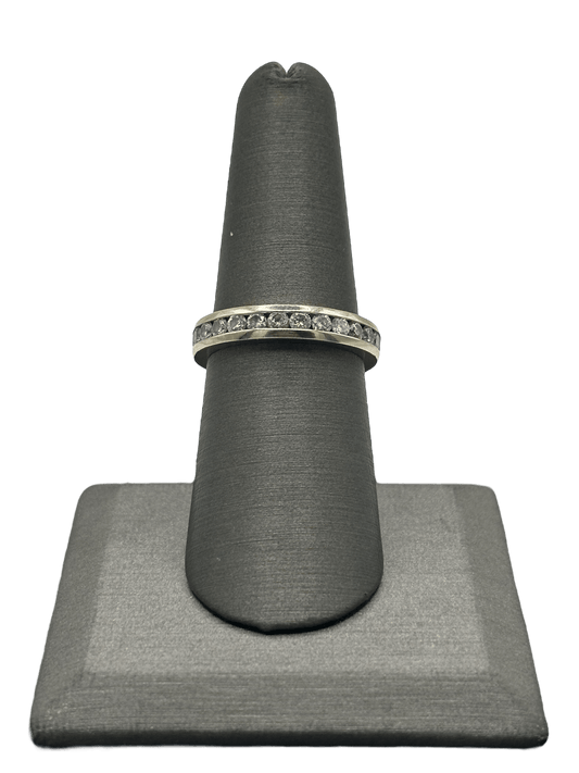 Channel Set Round Diamond Eternity Band - Forever Rox