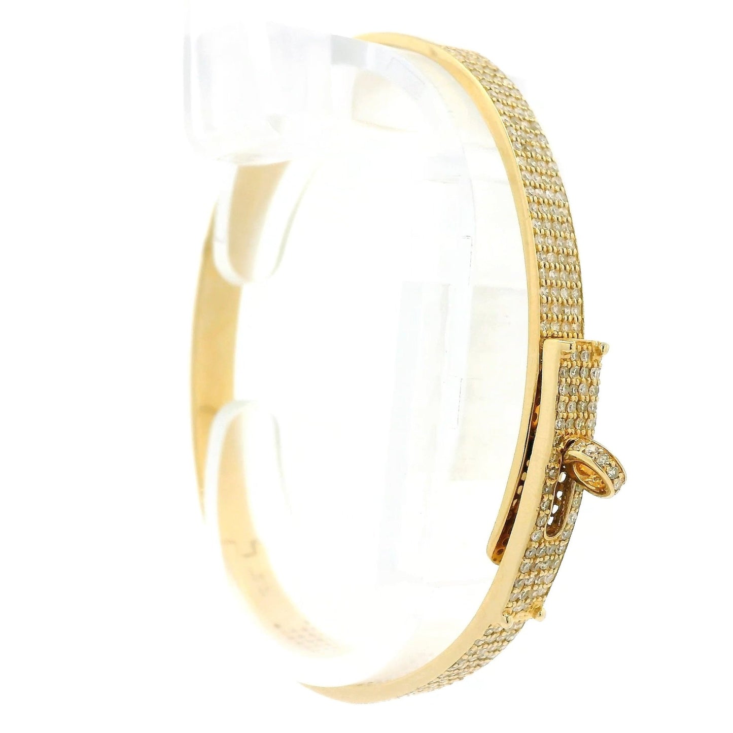 Circle Clasp Diamond Bangle - Forever Rox