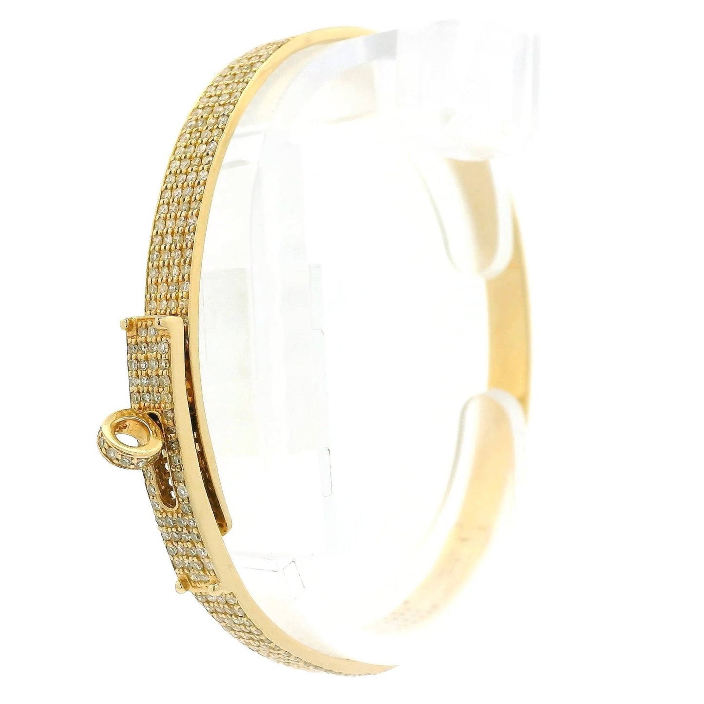 Circle Clasp Diamond Bangle - Forever Rox