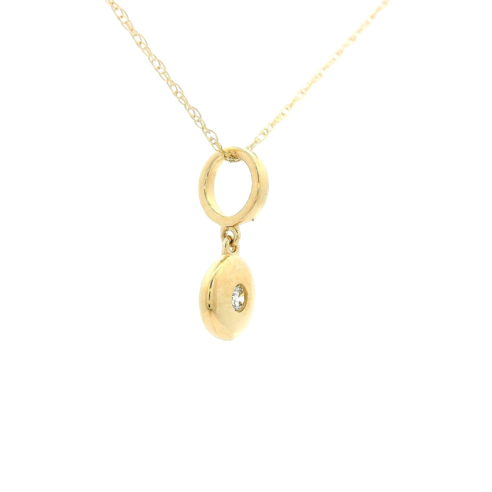 Circle Diamond Pendant - Forever Rox