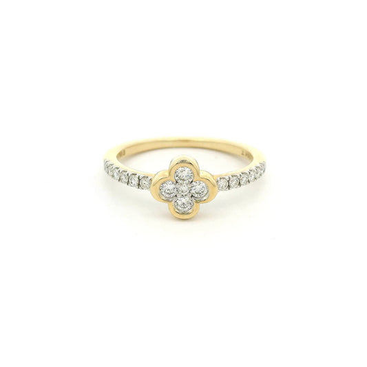 Clover Design Diamond Ring - Forever Rox