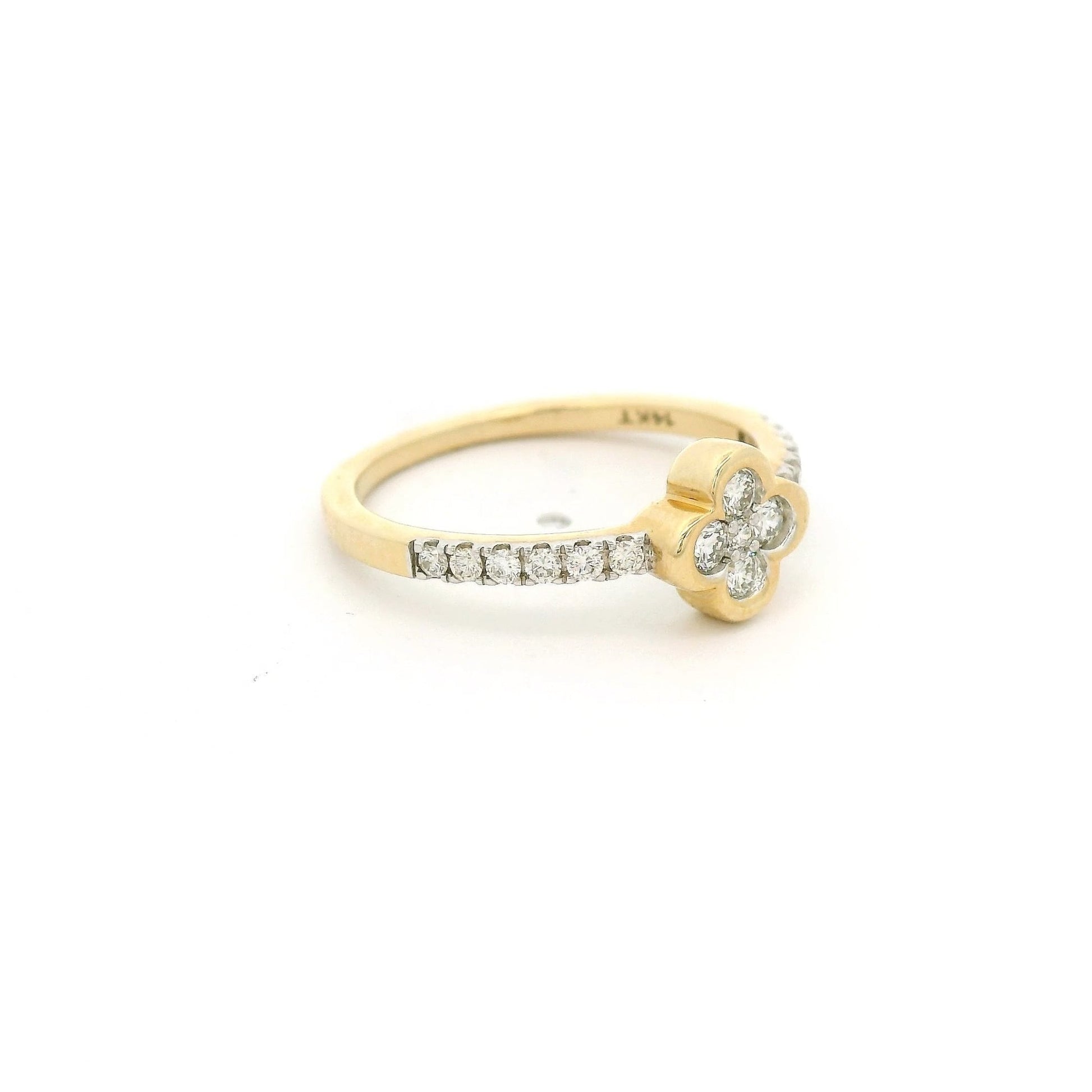 Clover Design Diamond Ring - Forever Rox