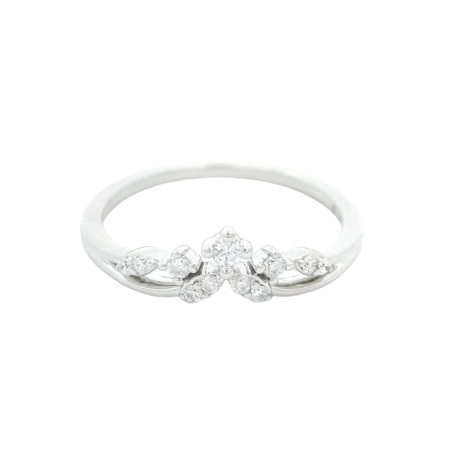 Curved Multi Diamond Band - Forever Rox