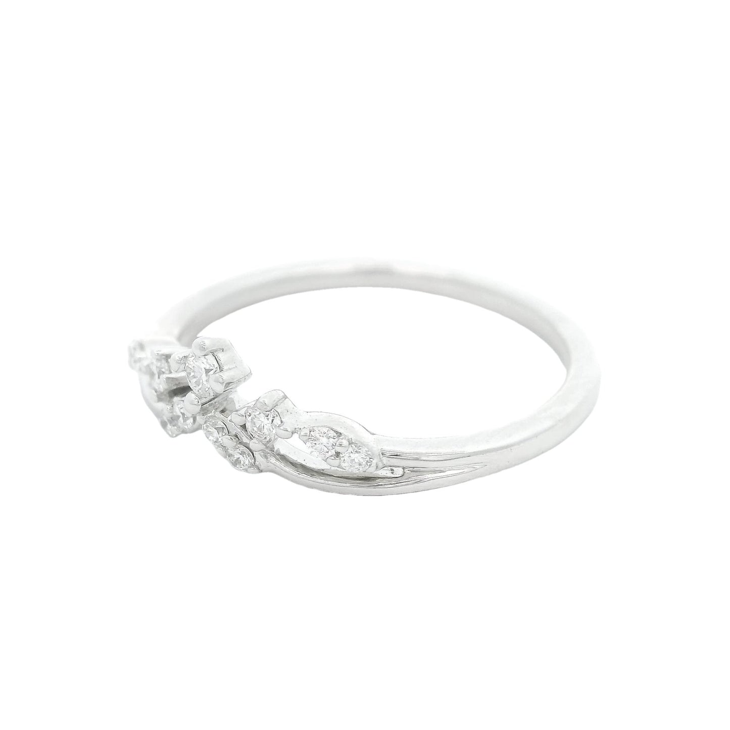 Curved Multi Diamond Band - Forever Rox