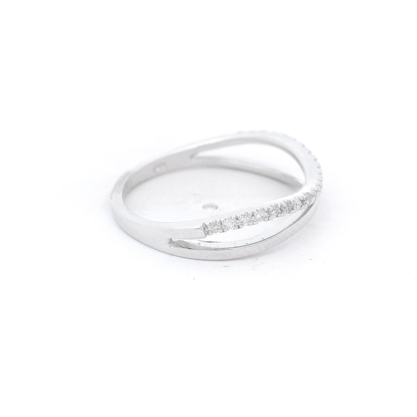 Curved Split Diamond Band - Forever Rox