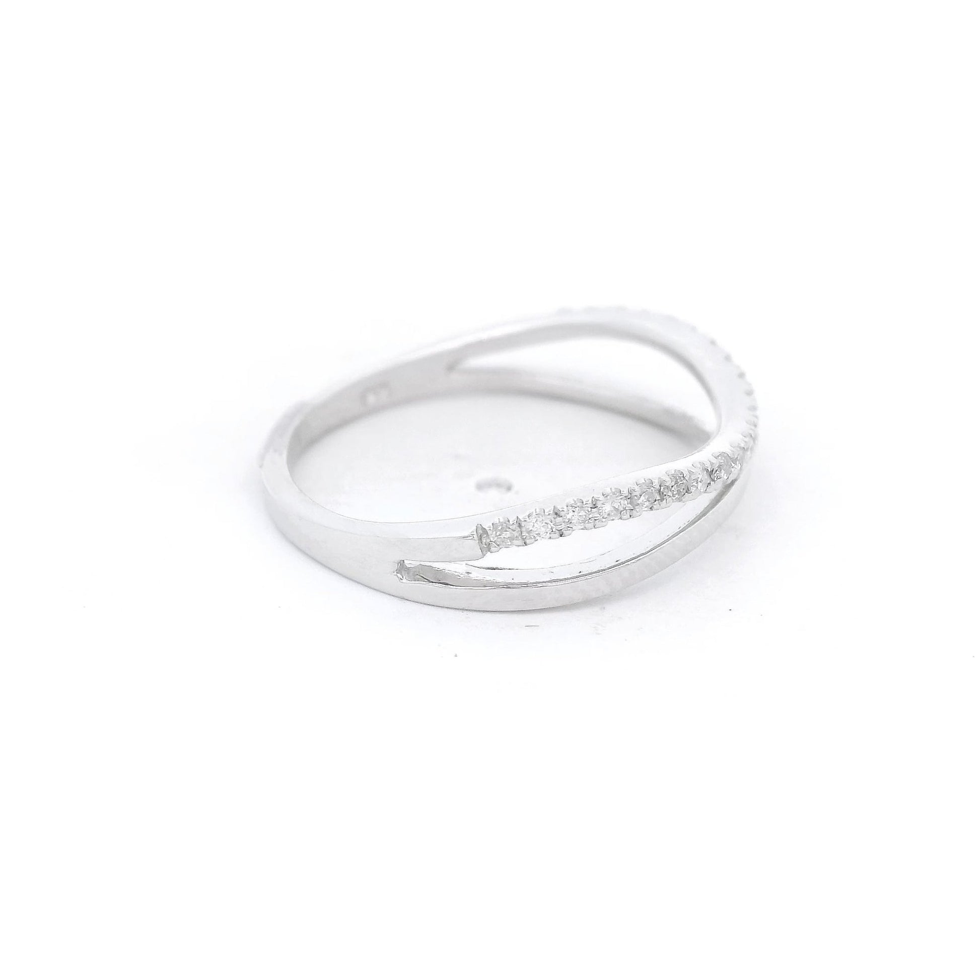Curved Split Diamond Band - Forever Rox