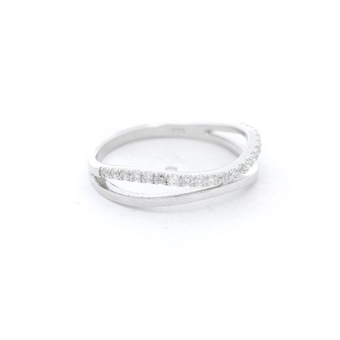 Curved Split Diamond Band - Forever Rox