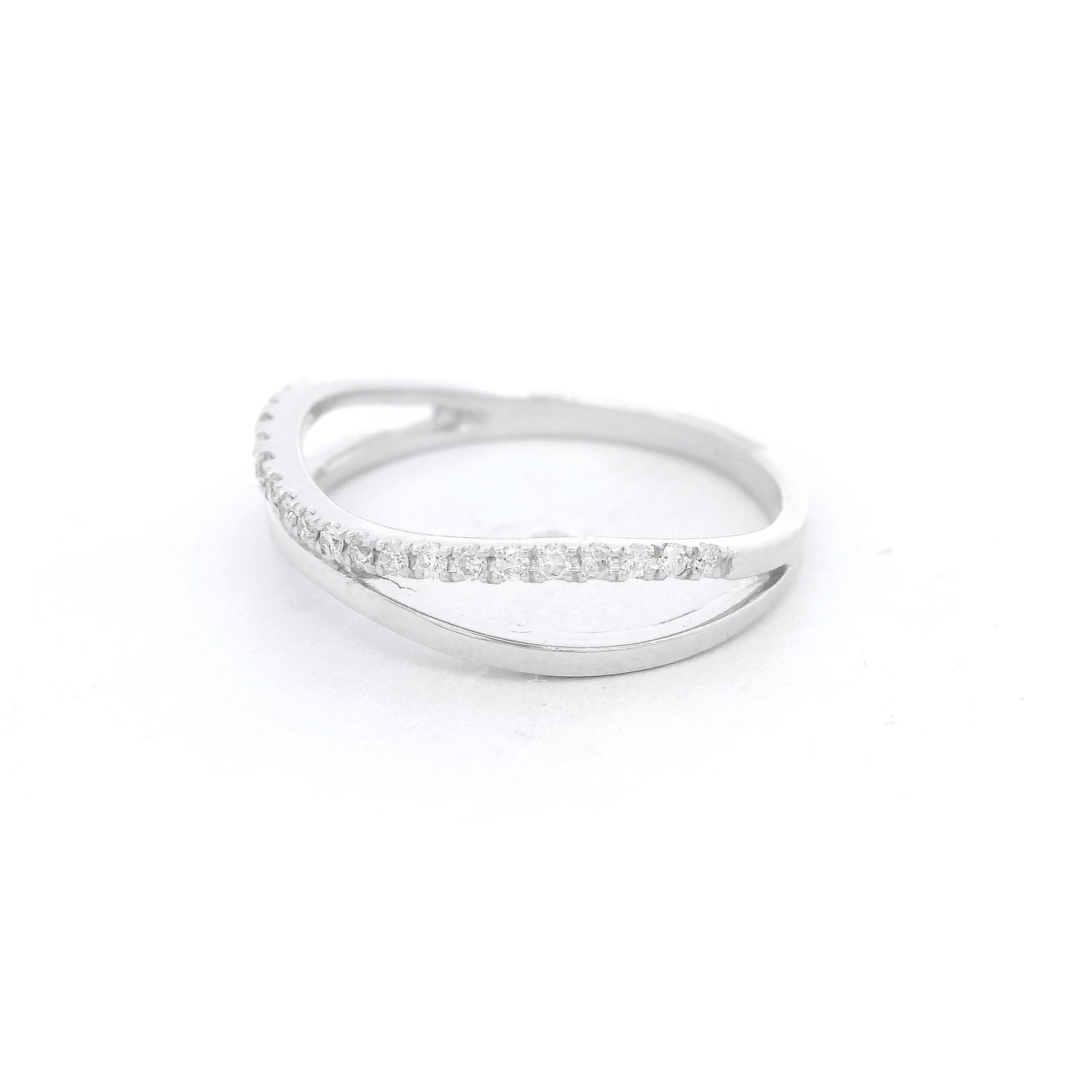 Curved Split Diamond Band - Forever Rox
