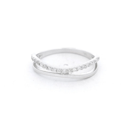 Curved Split Diamond Band - Forever Rox